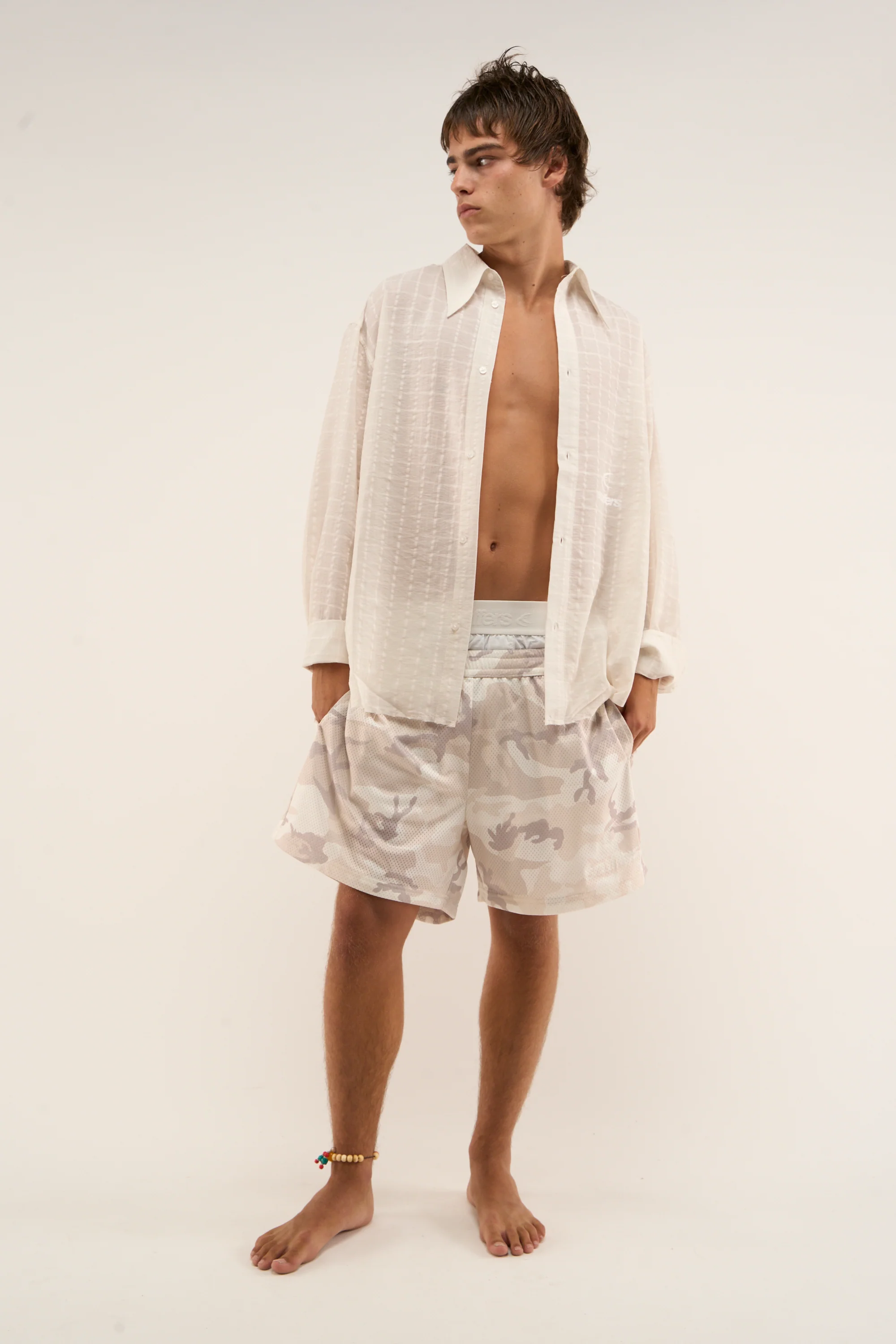 70s Summer Ecru Shirt - Image 3