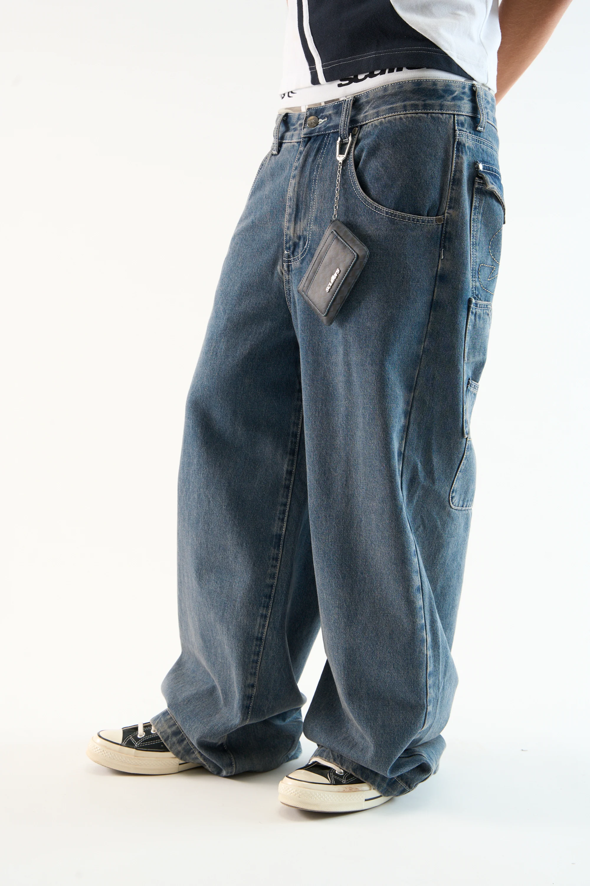 7Pocket Blue Pants - Image 3