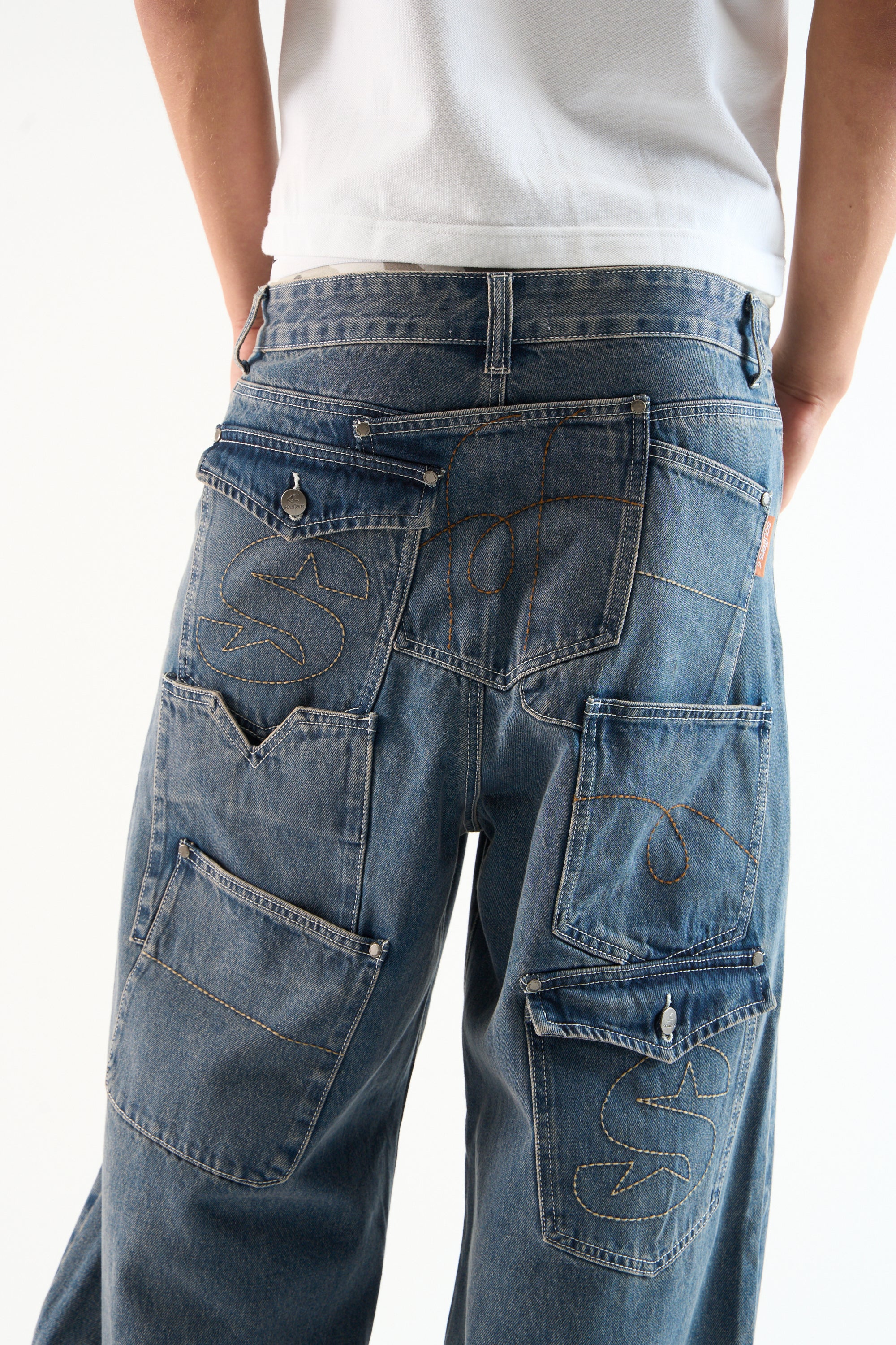 7Pocket Blue Pants - Image 6