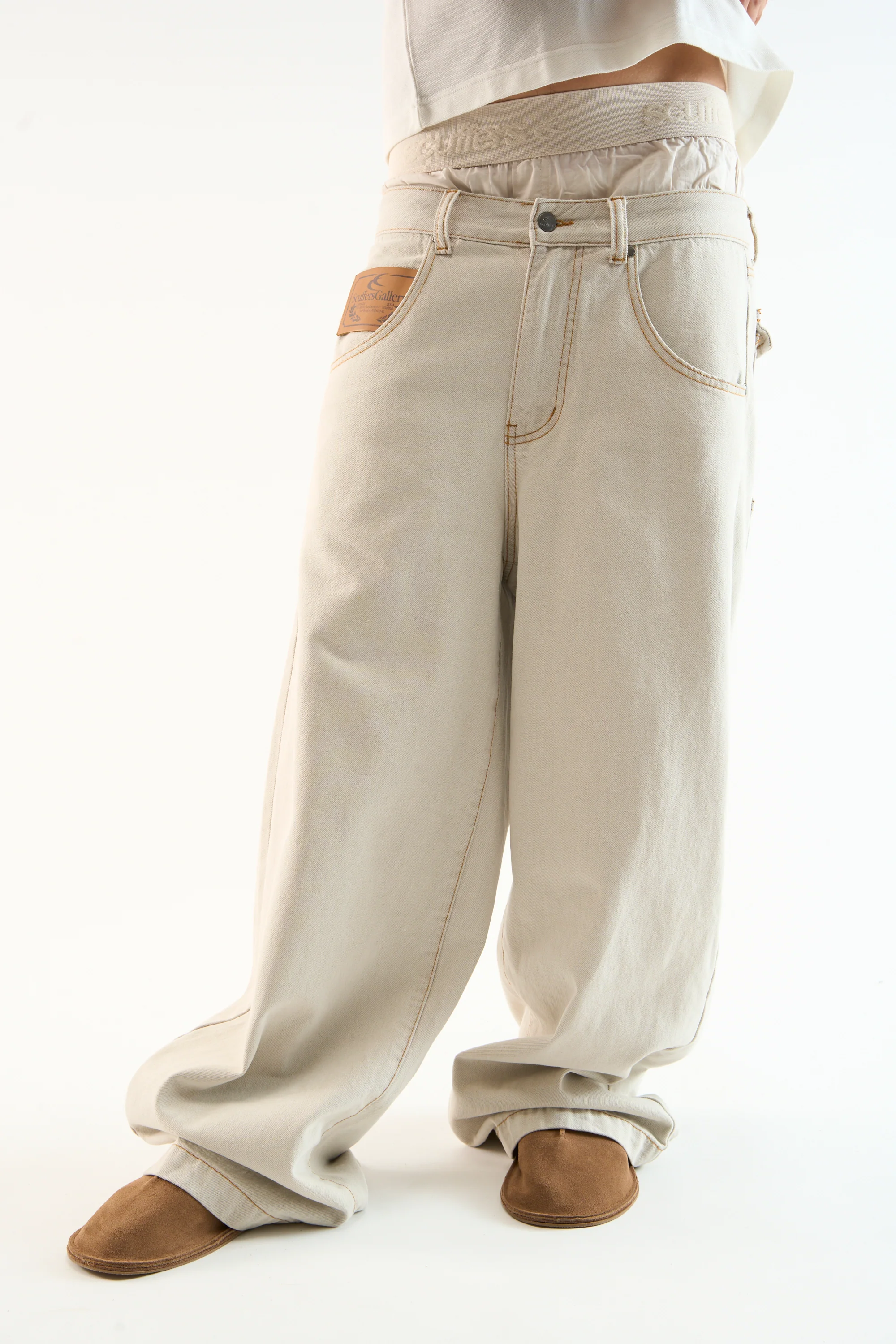 7Pocket Ecru Pants - Image 2