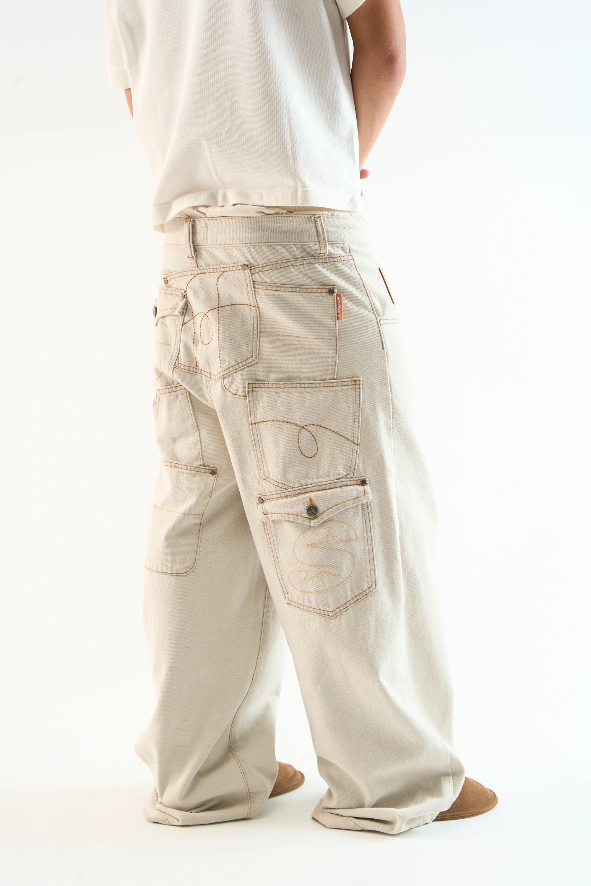 7Pocket Ecru Pants - Image 3
