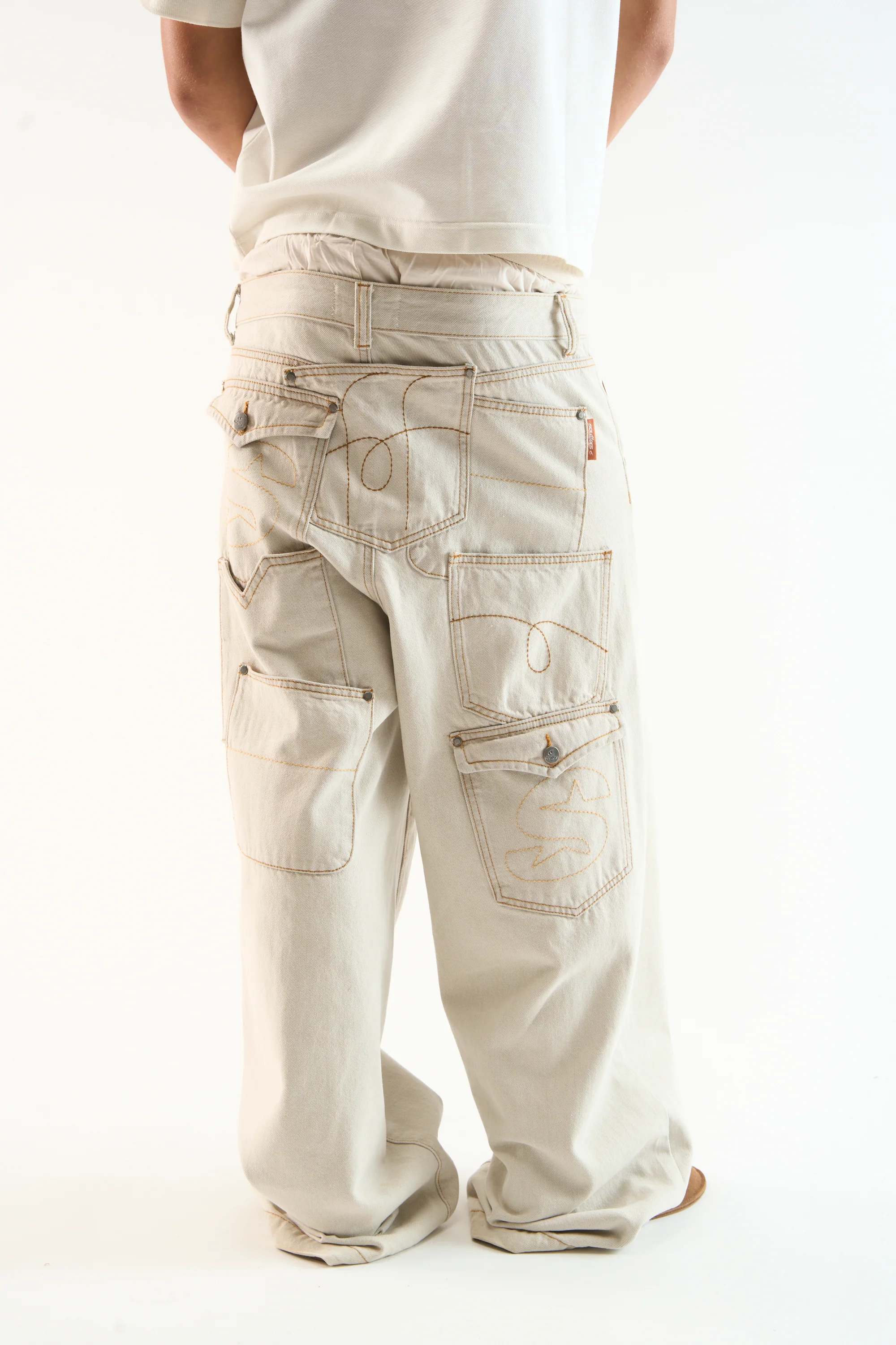 7Pocket Ecru Pants - Image 4