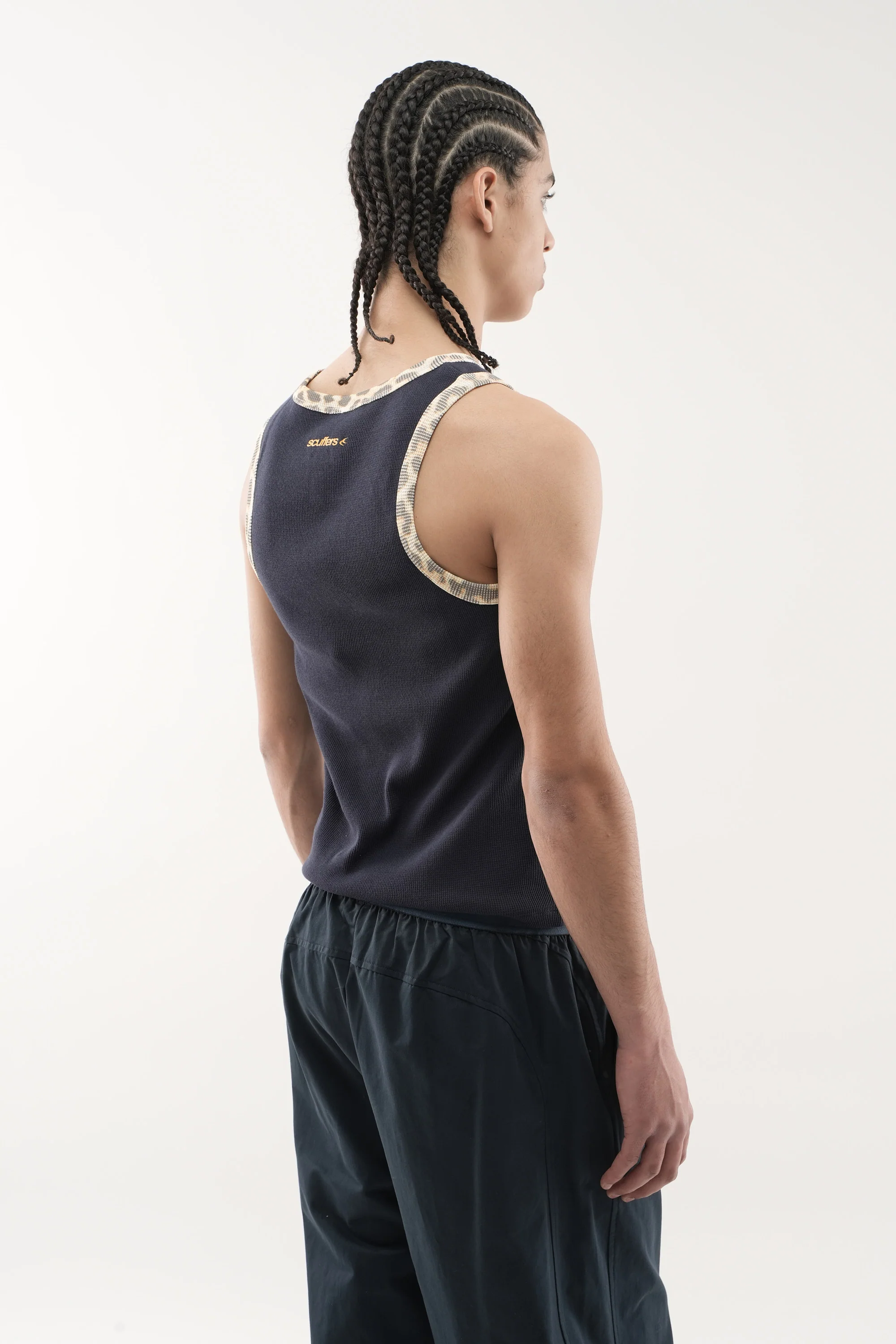 Animal Navy Waffle SCFF Tank Top - Image 3