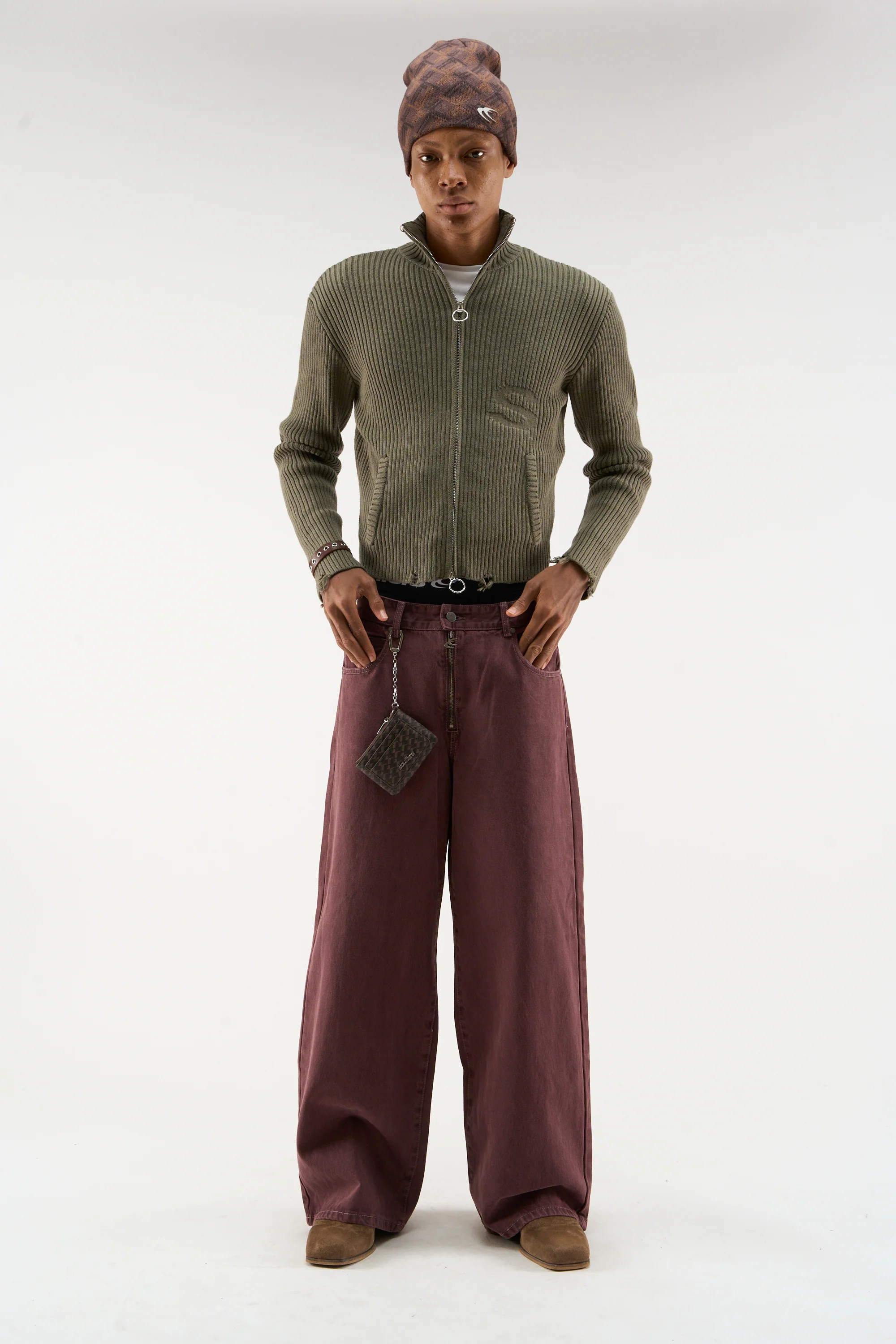 Bawdy Knit Green Zipper - Image 3