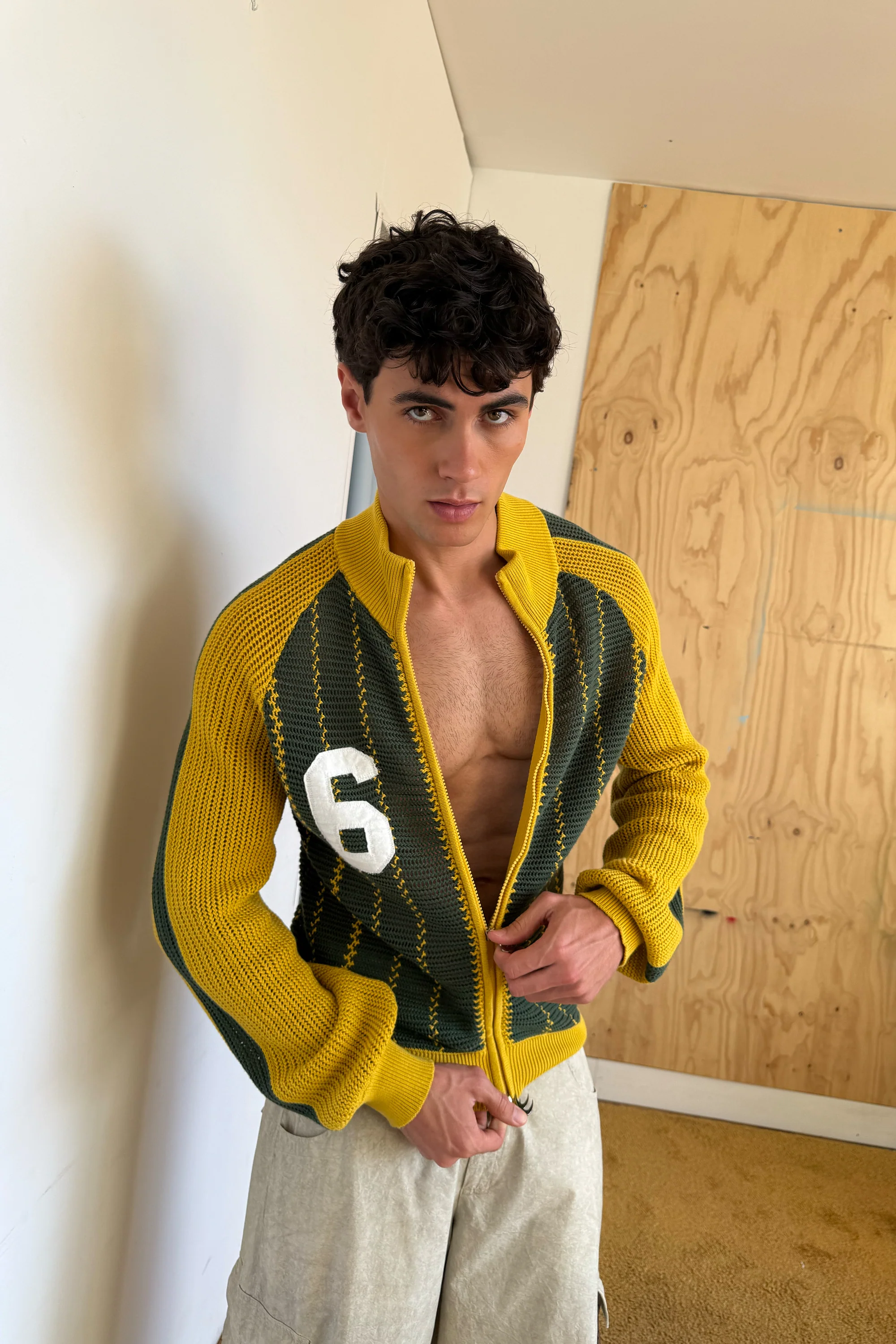 Beacon Yellow Knit Zipper - Image 4