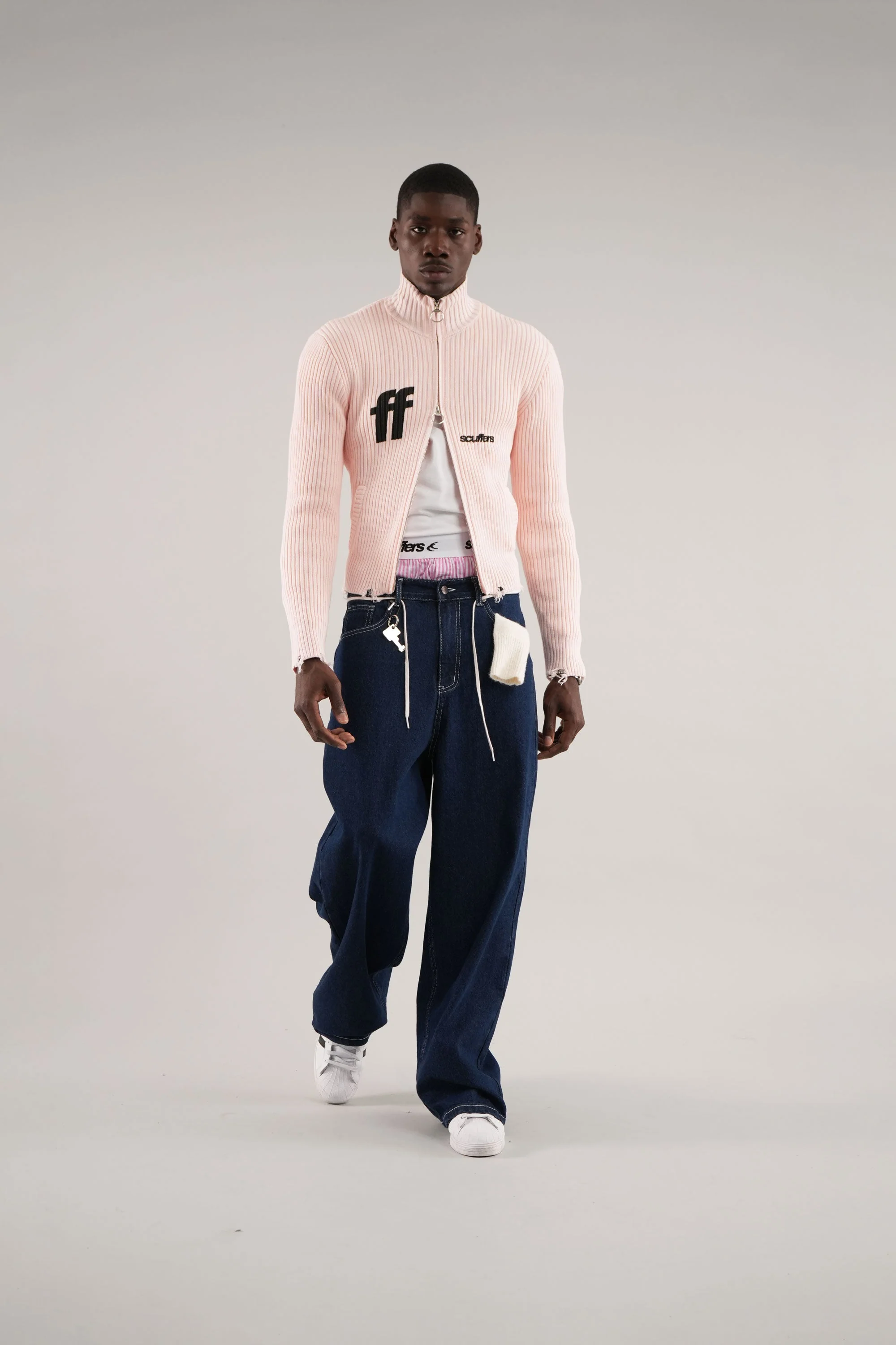 Blackie Ecru Zipper Knit - Image 7