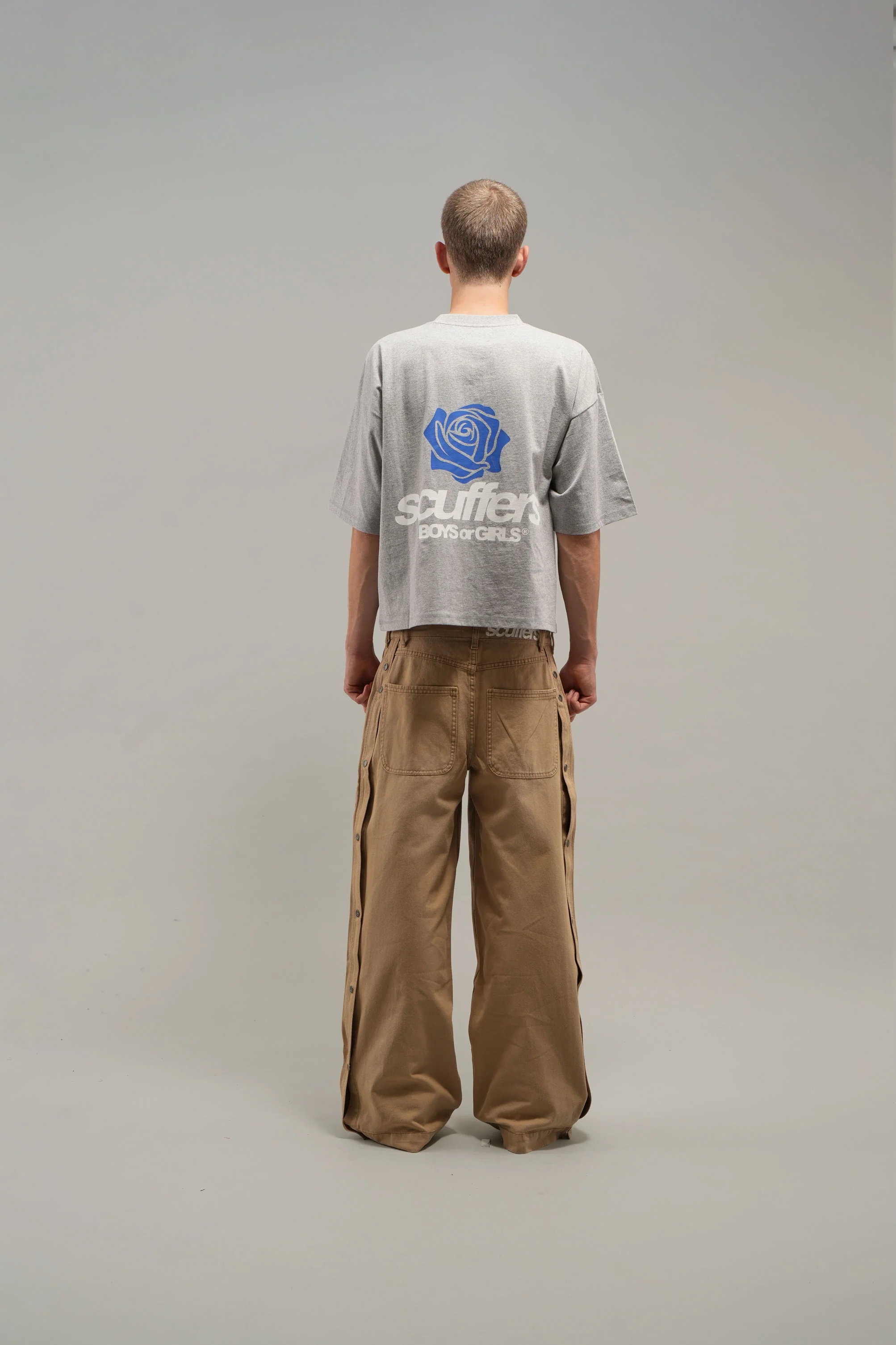 Boys or Girls Light Grey T-Shirt - Image 5