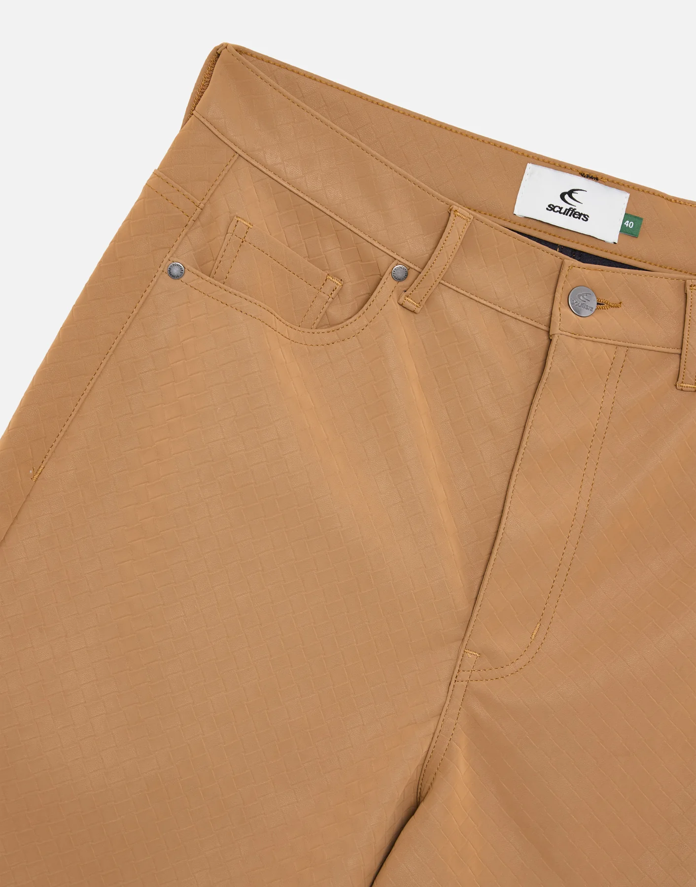 Braided Camel Jumbo Shorts - Image 5