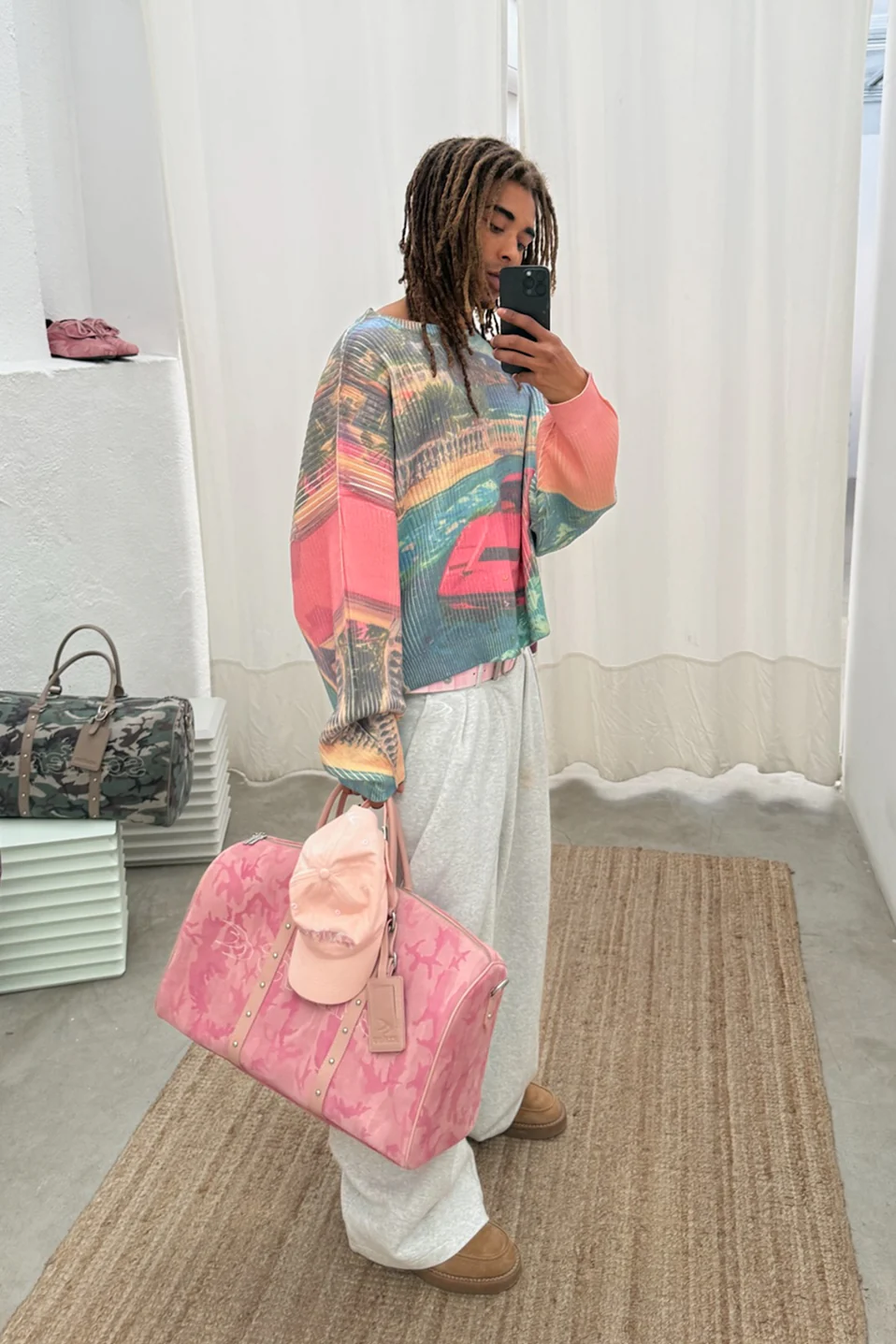 Camo Blossom Duffle Bag - Image 6