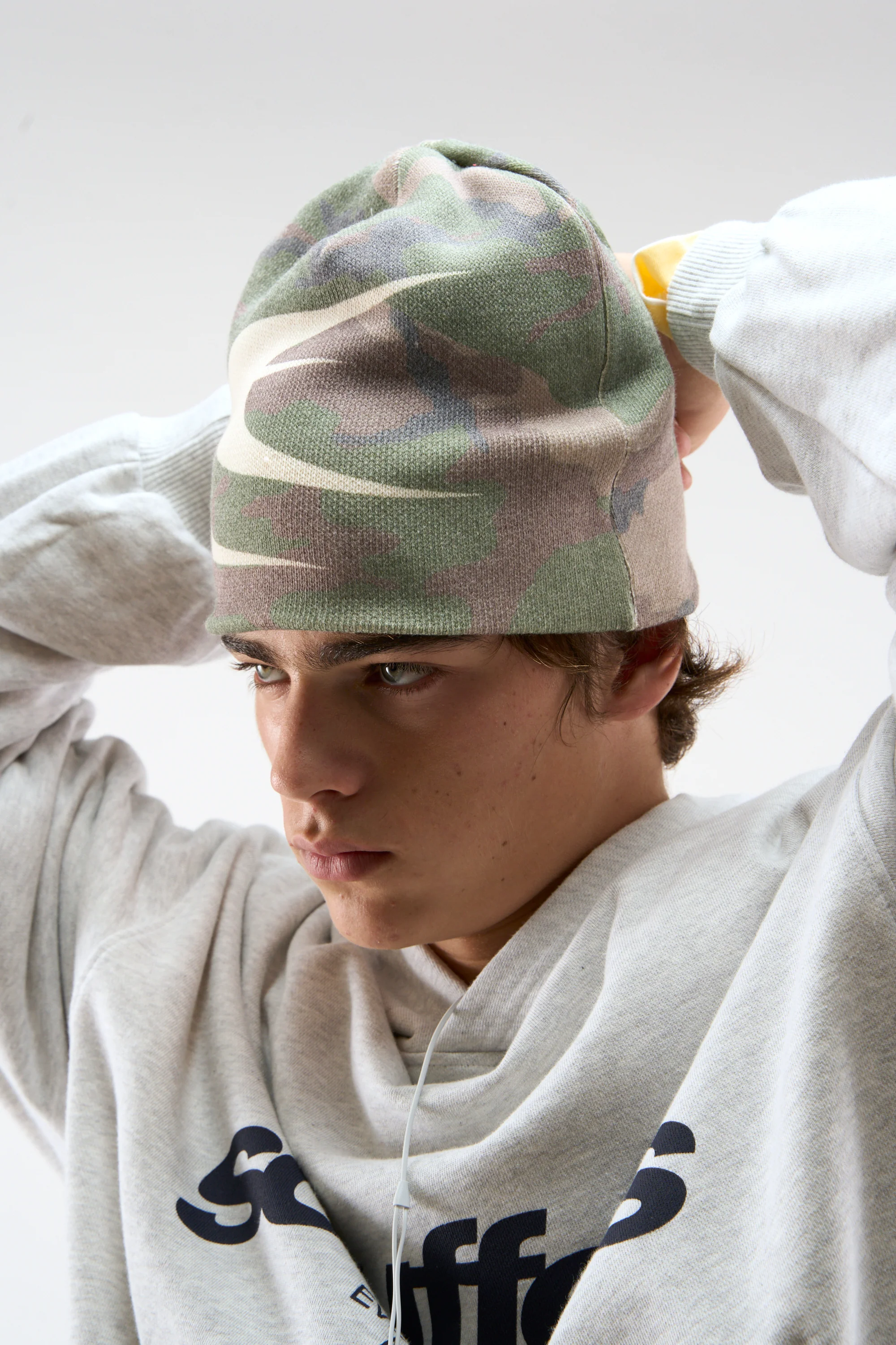 Camo Green Beanie - Image 4