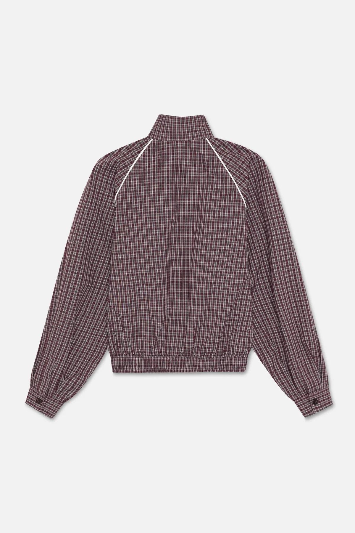 Chamise Checkered Burgundy Zipper - Image 8