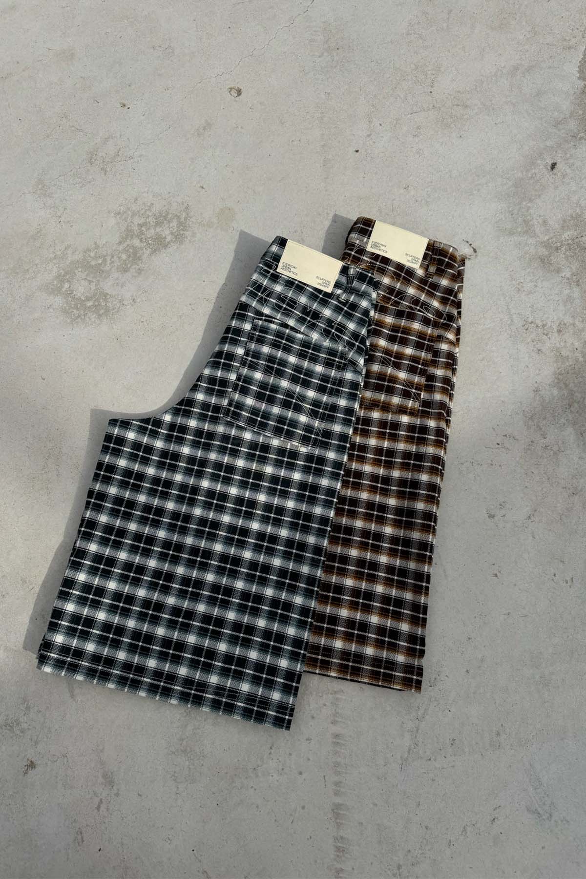 Checkered Green Jorts - Image 7
