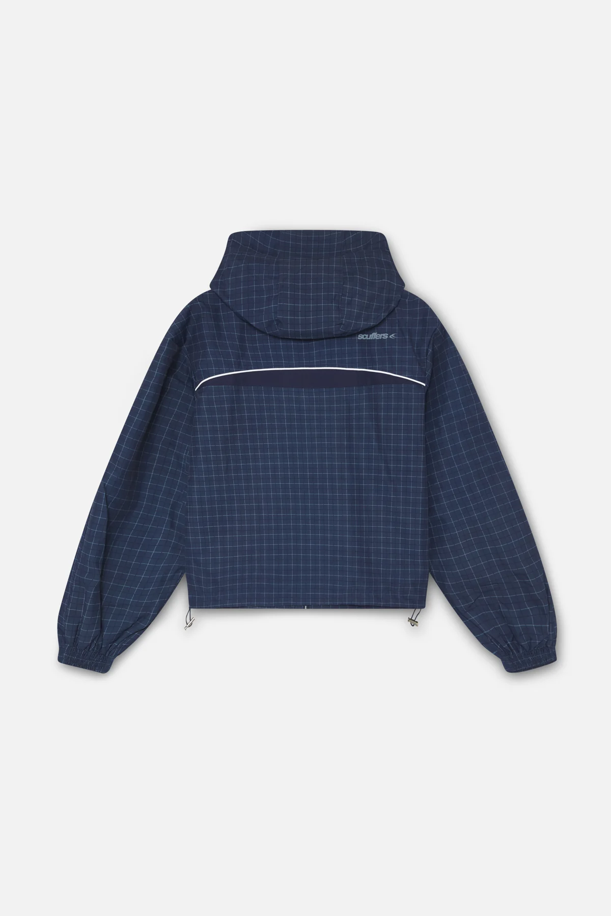 Checkered Navy Essential Windbreaker - Image 8