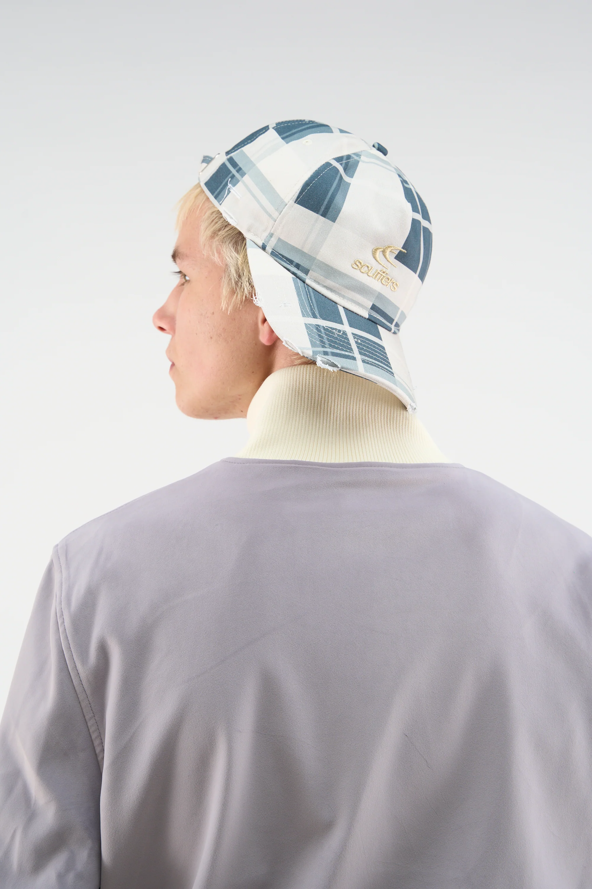 Checks Blue Cap - Image 2