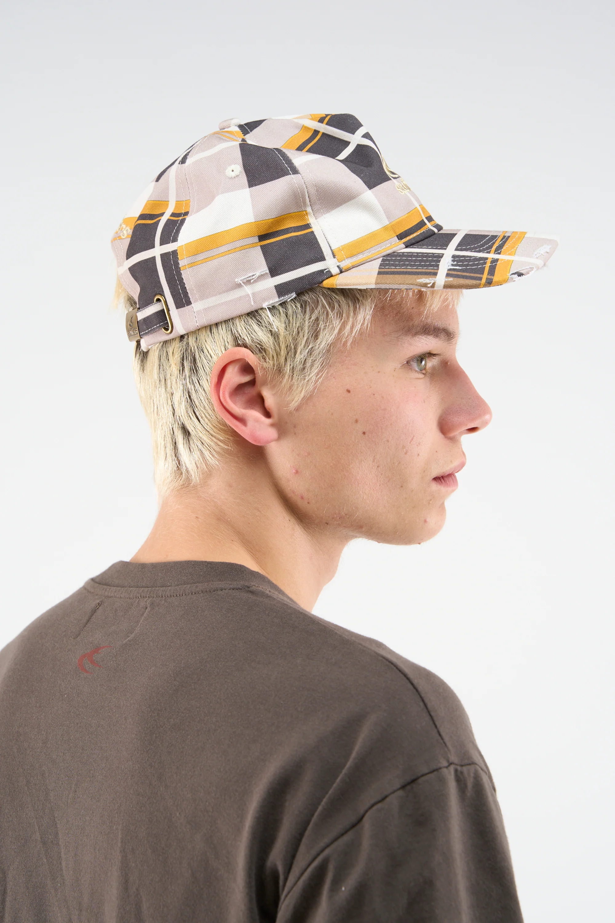 Checks Brown Cap - Image 2