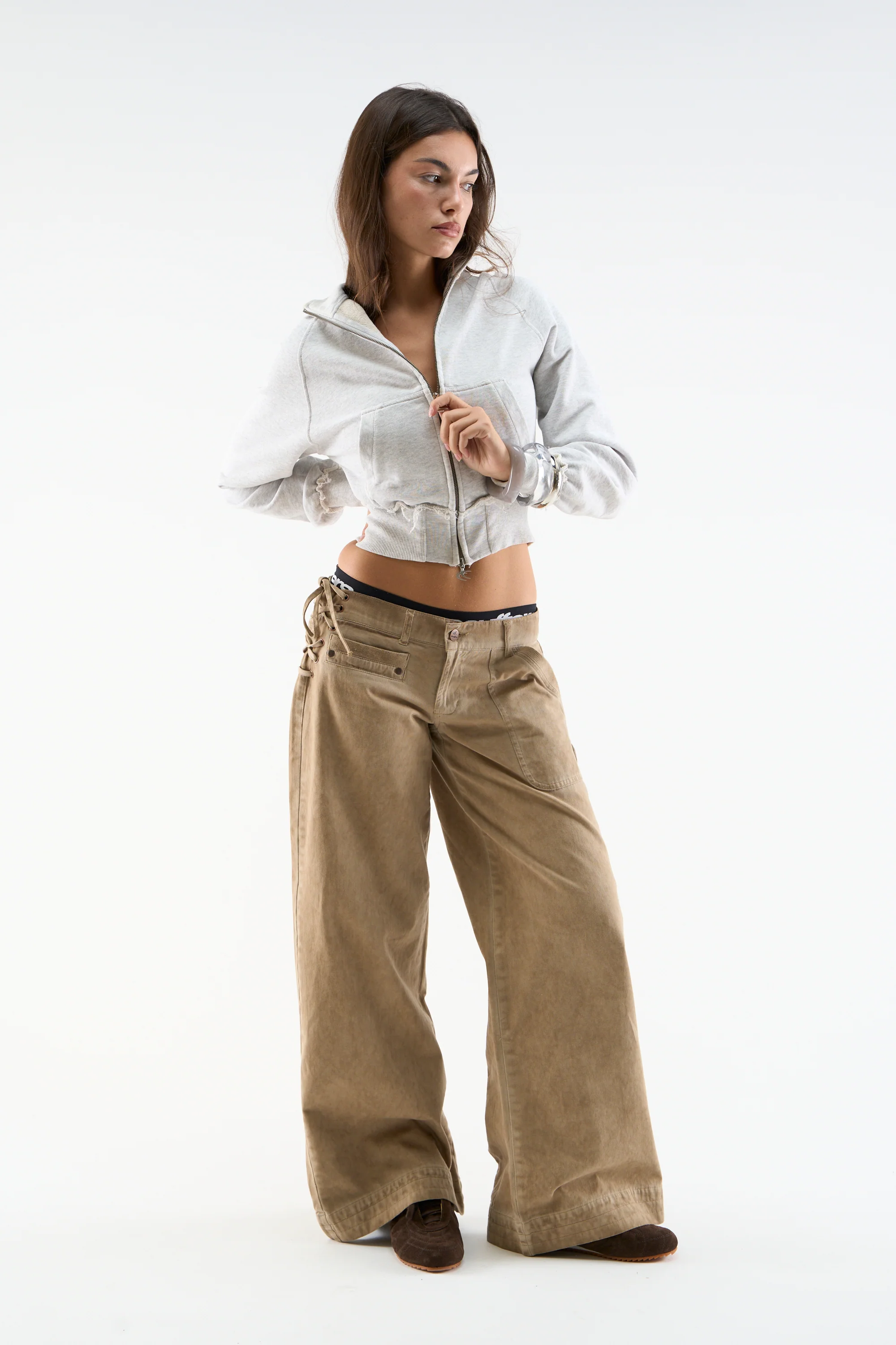 City Dusty Brown Pants - Image 2