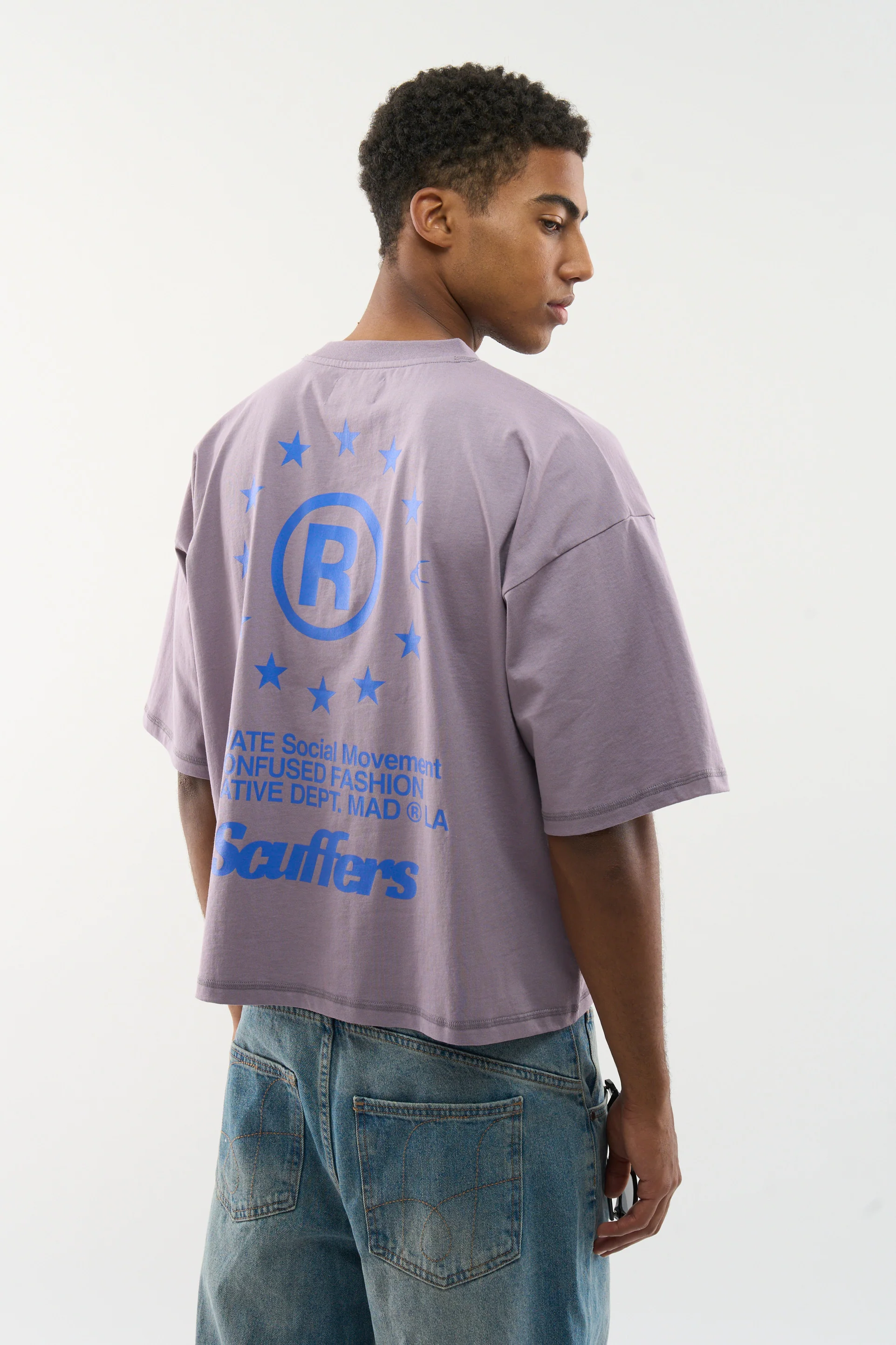 Confused Dusty Purple T-Shirt - Image 4