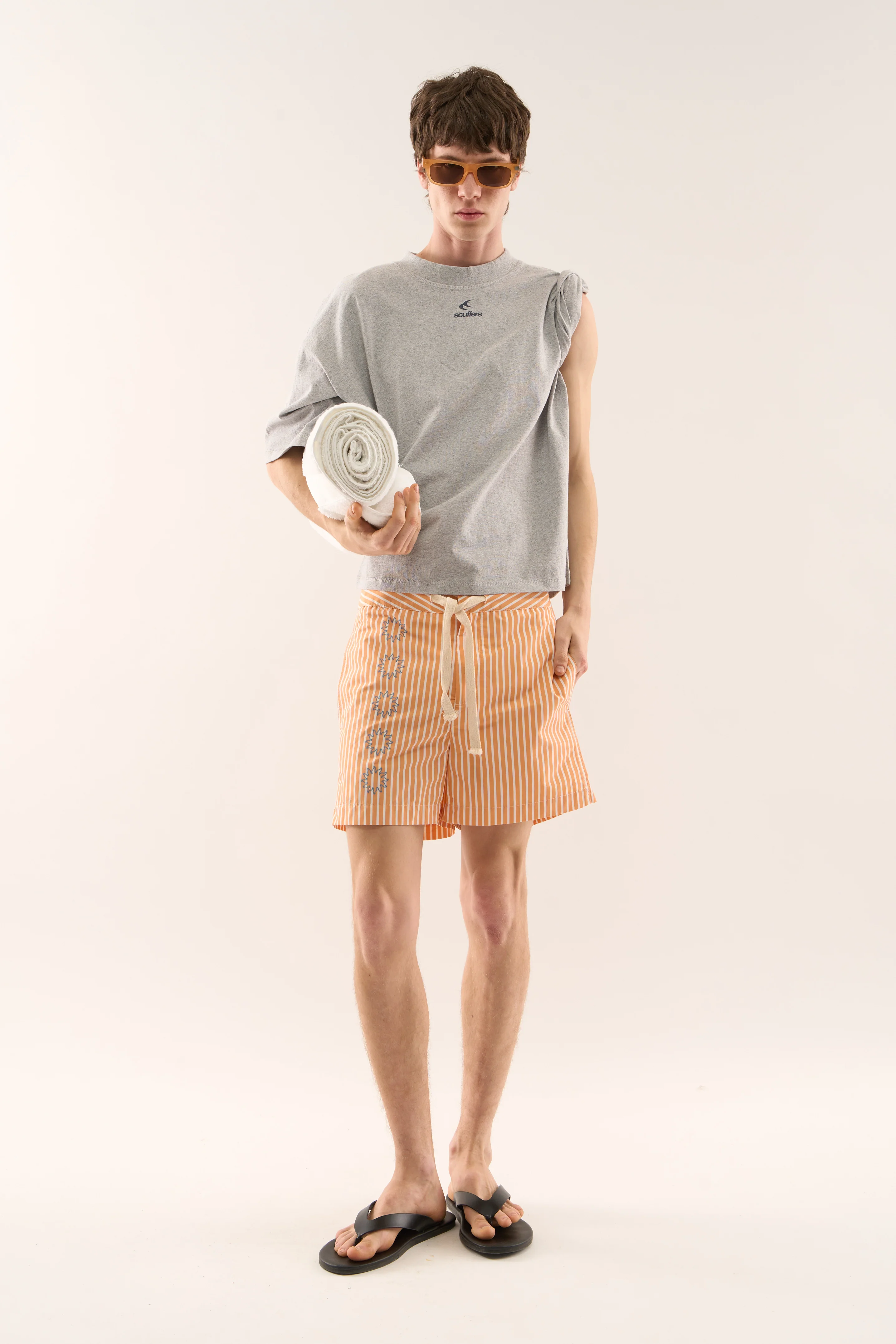 Costa Grey Melange T-Shirt - Image 2