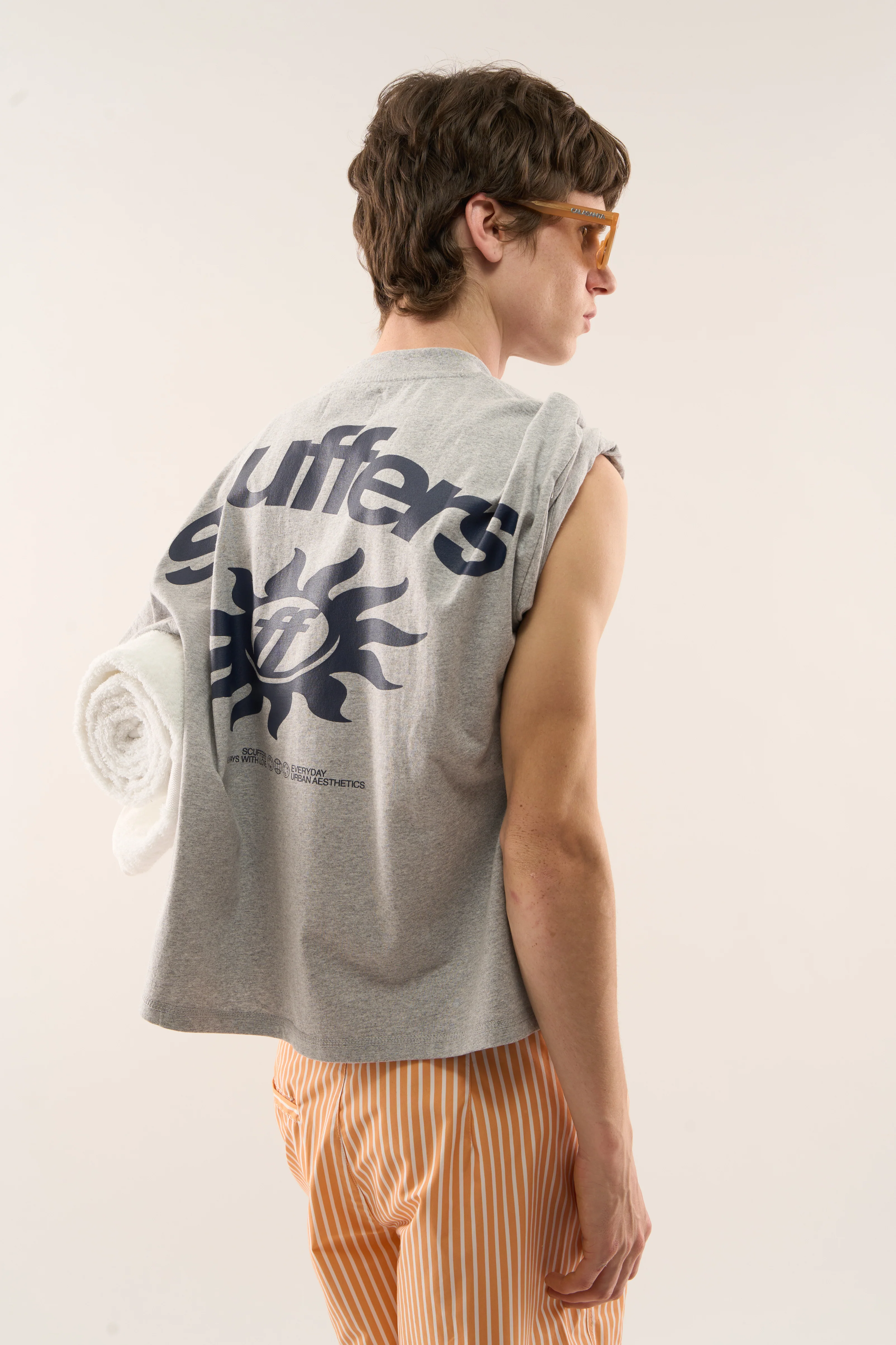 Costa Grey Melange T-Shirt - Image 4