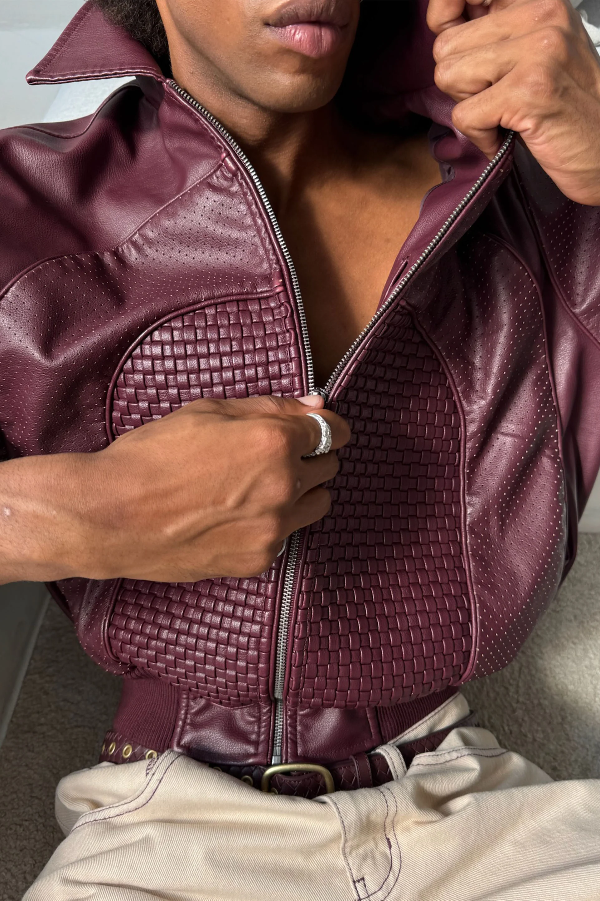 Country Burgundy Jacket - Image 5