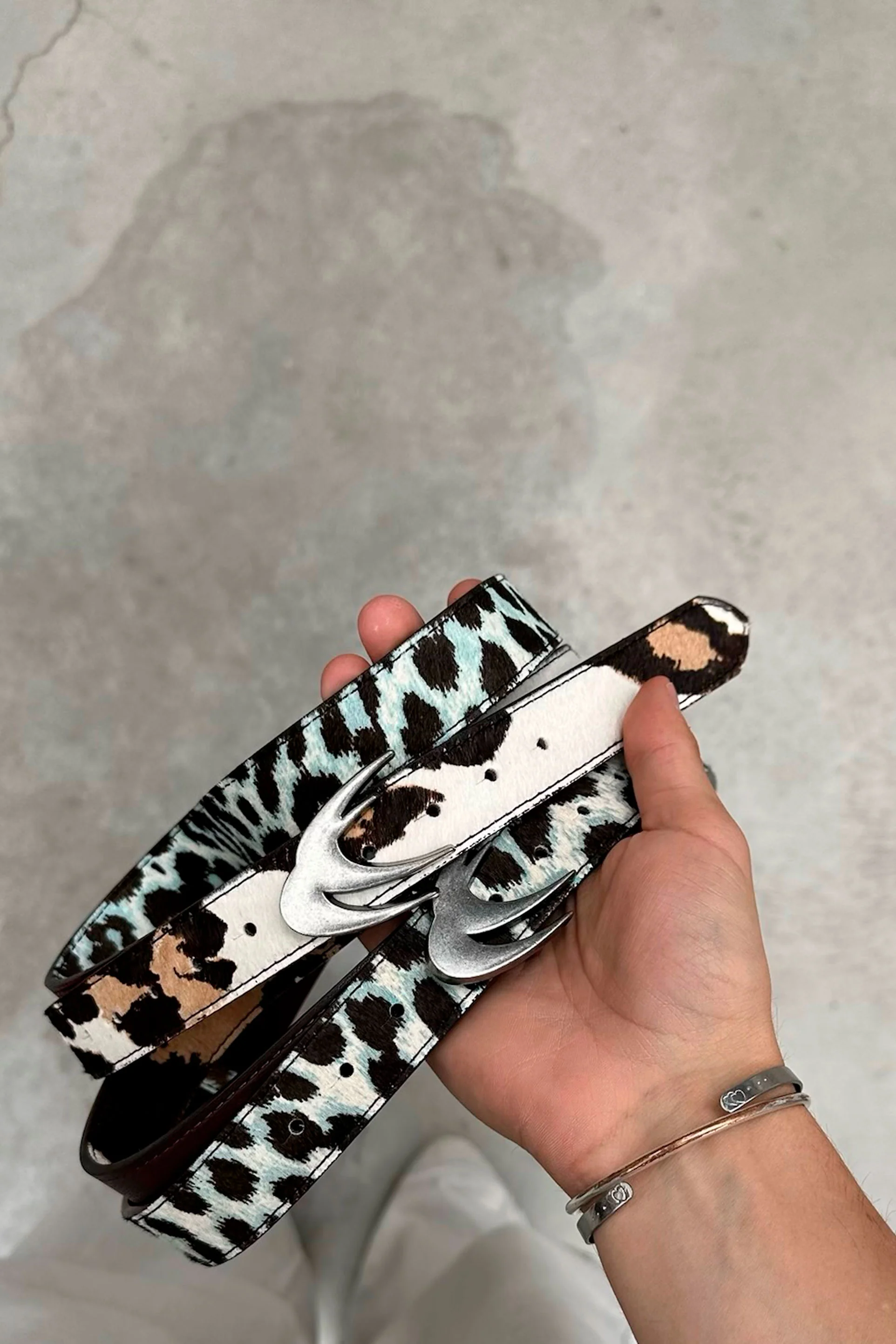 White Leopard Belt - Image 12