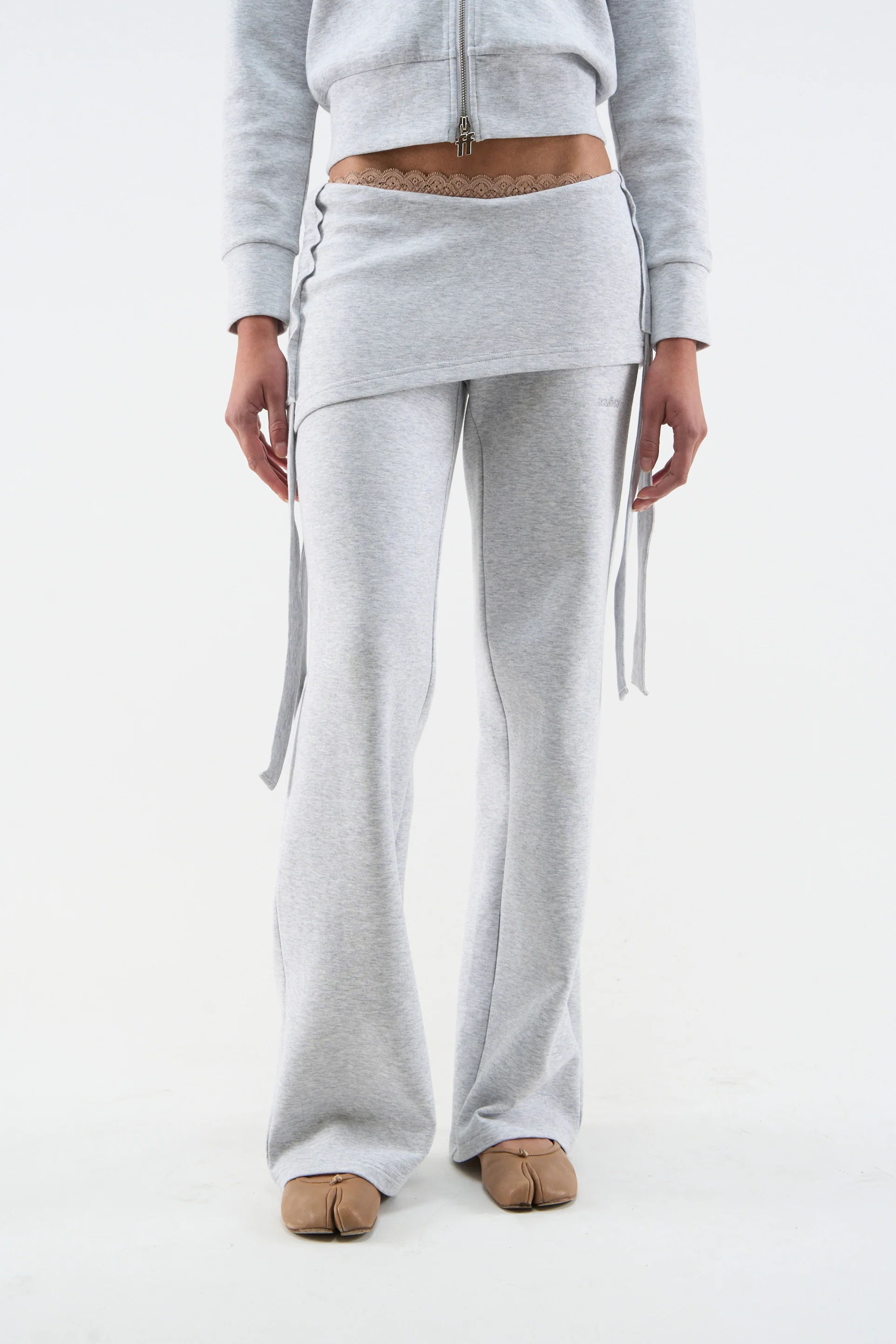 Cozy Grey Melange Pants