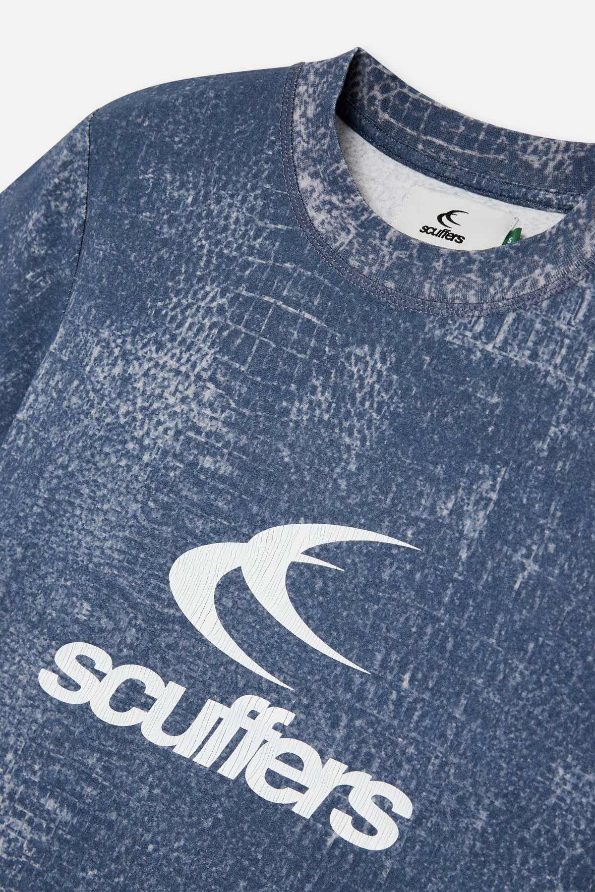 Crocodile Navy Fitted T-Shirt - Image 5