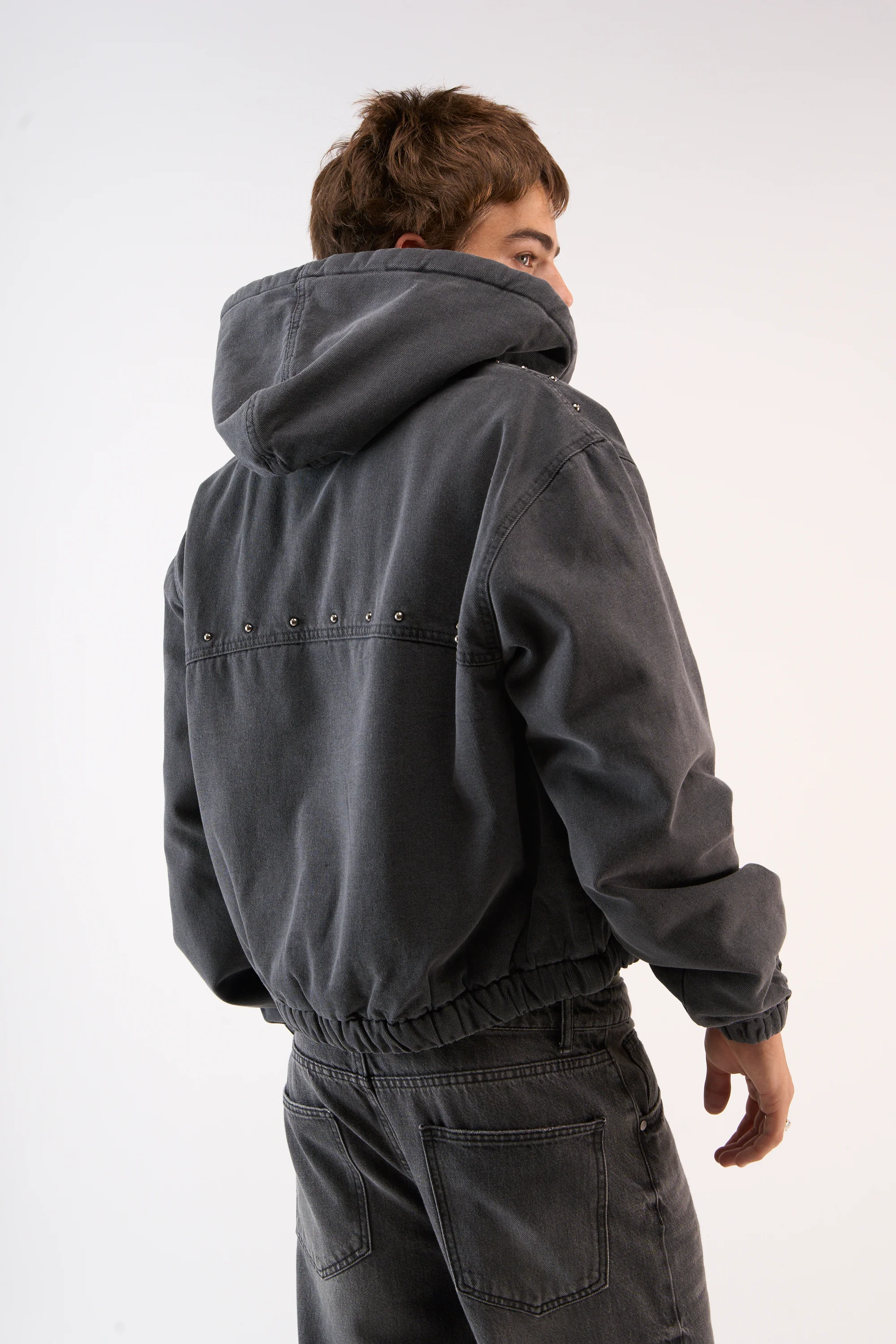 Denim Dark Work Jacket - Image 3