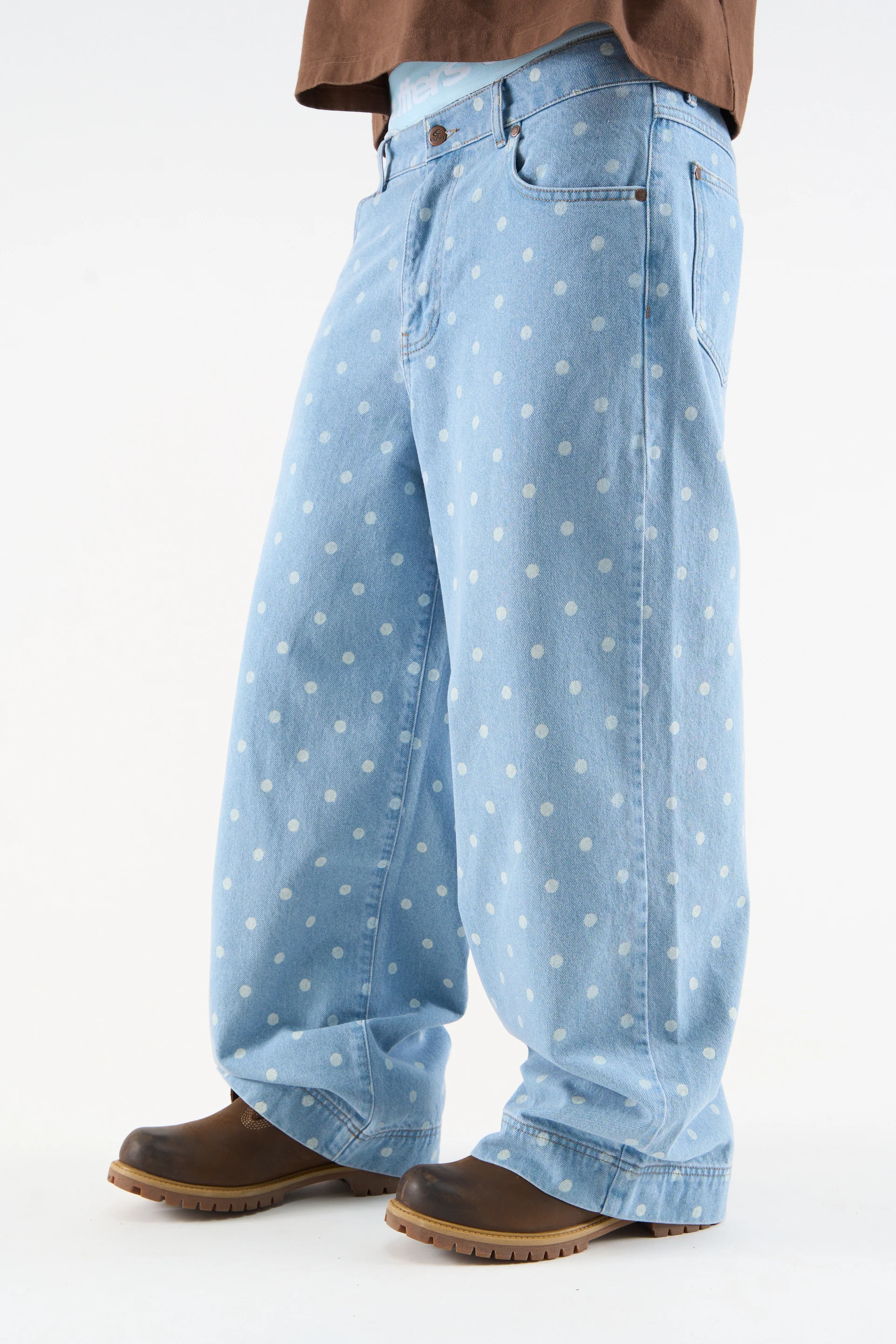 Dots Light Blue Pants - Image 3