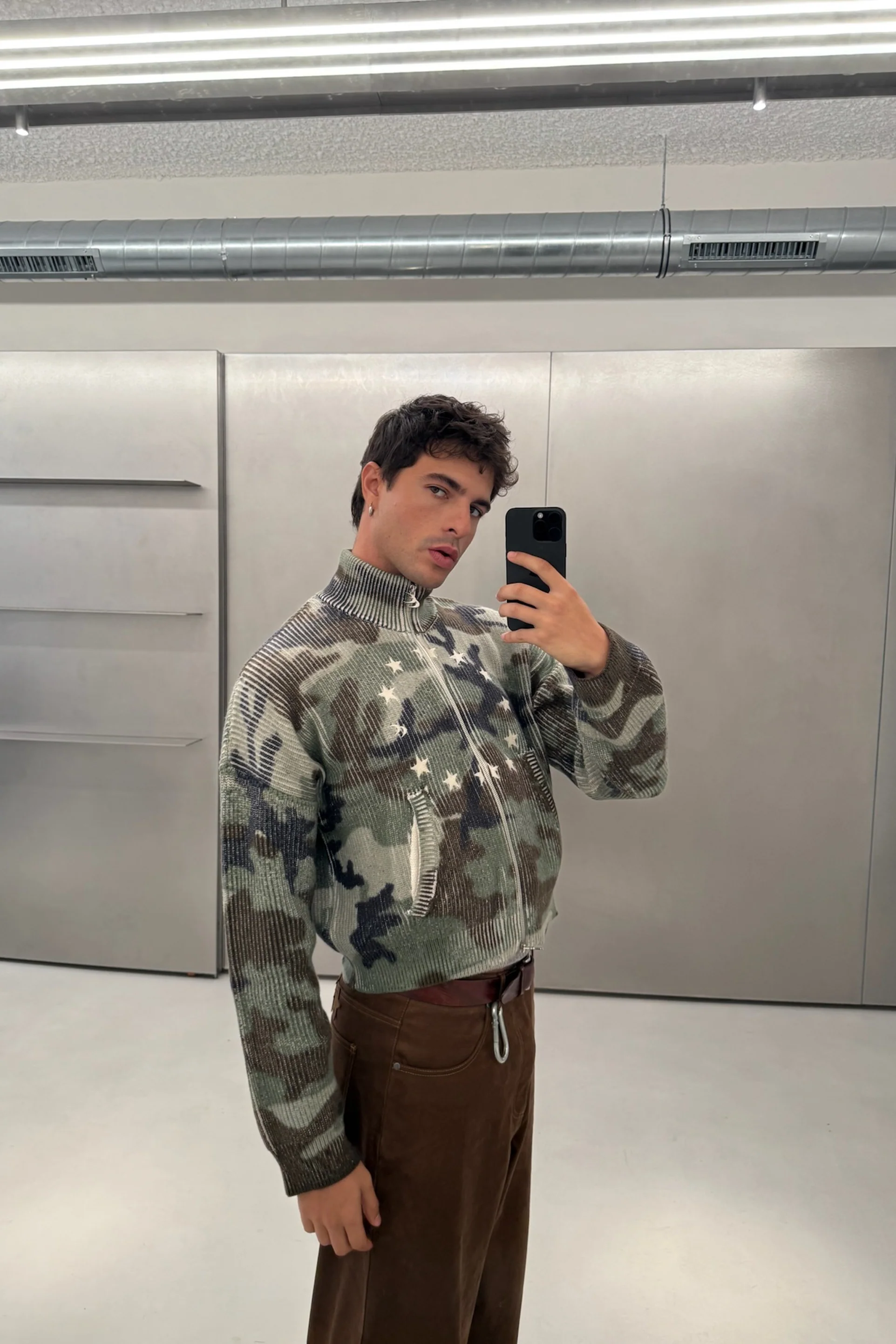 Ea Camo Knit Zipper - Image 5