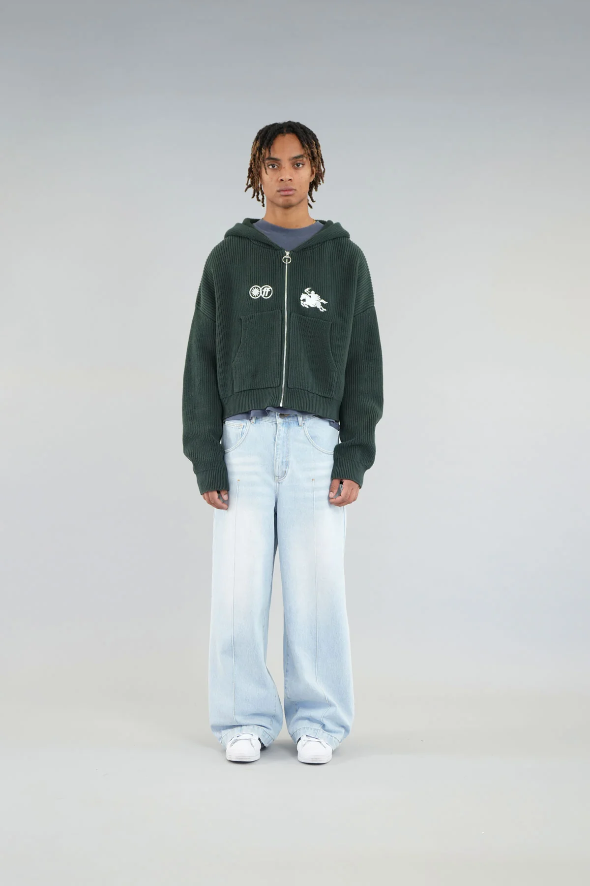 Emblem Green Zipper Knit - Image 4
