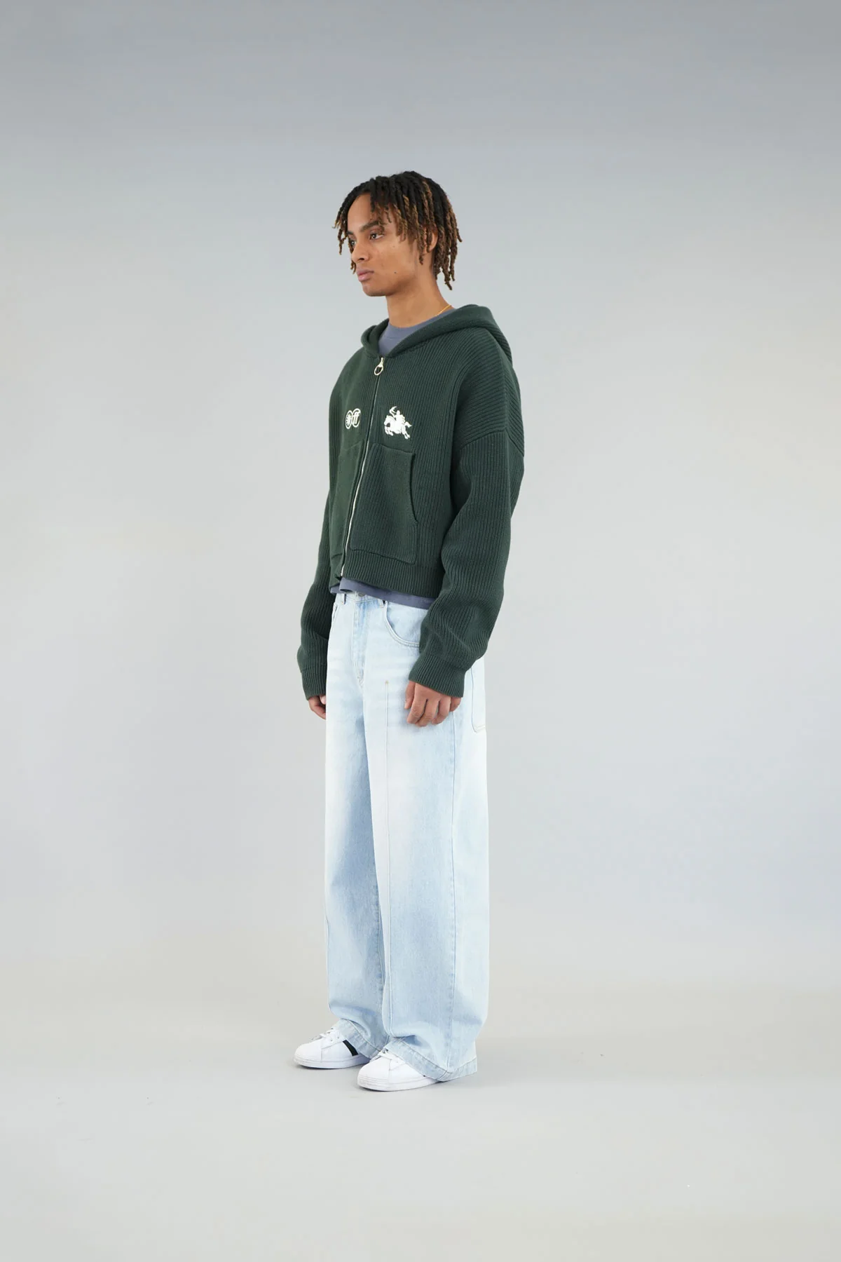 Emblem Green Zipper Knit - Image 5