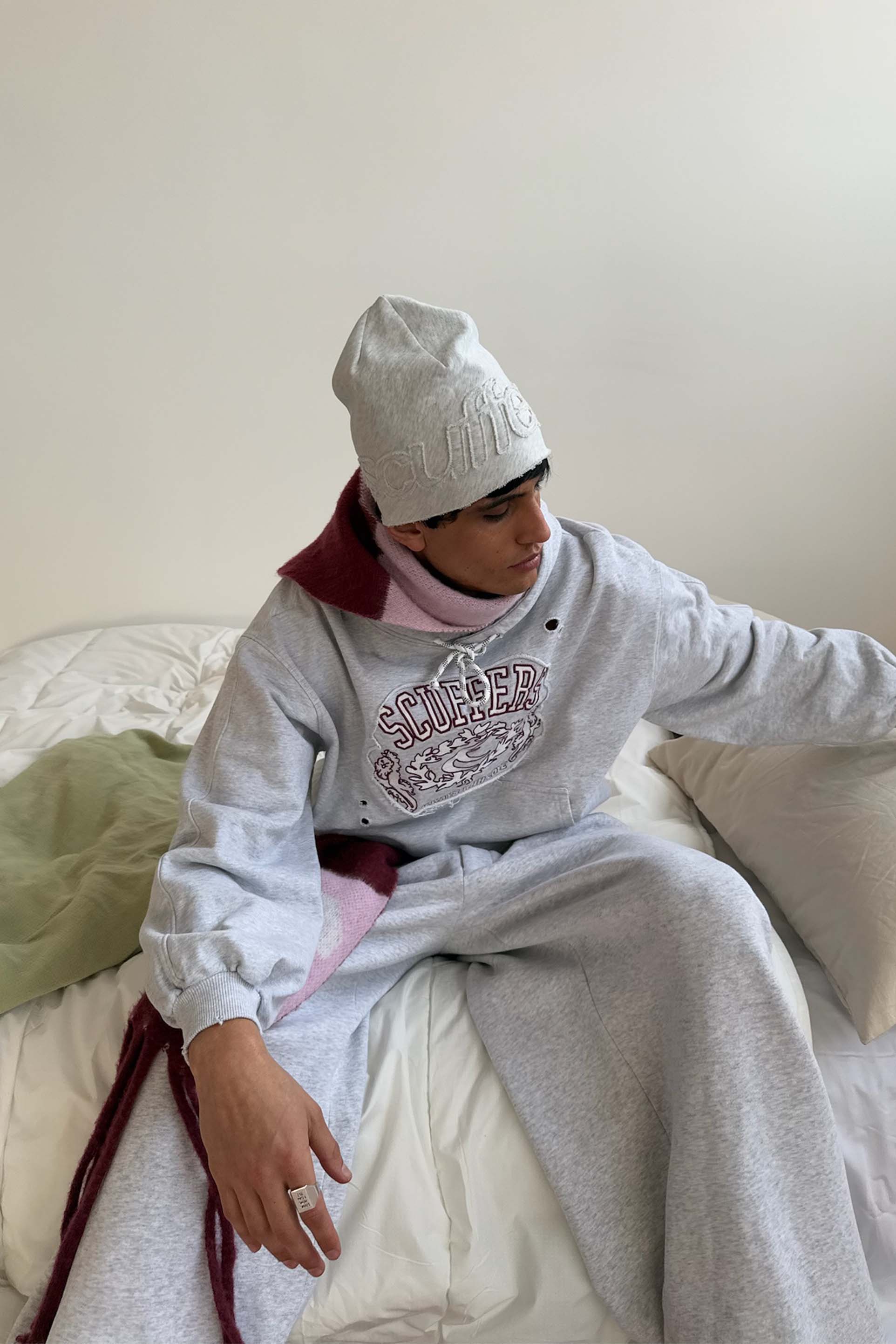 Eu Grey Melange Hoodie - Image 5