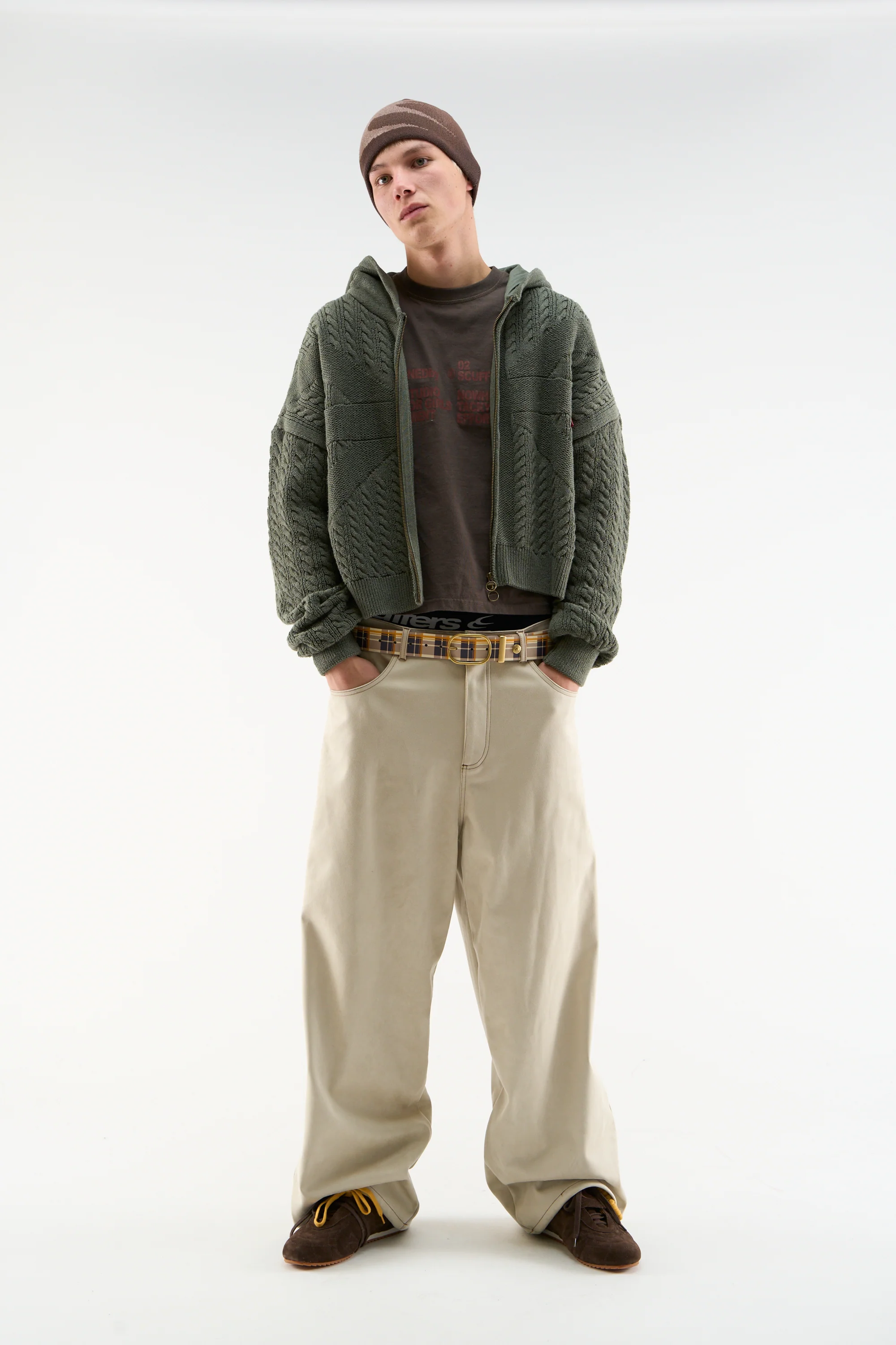 Flag Green Knit Zipper - Image 3