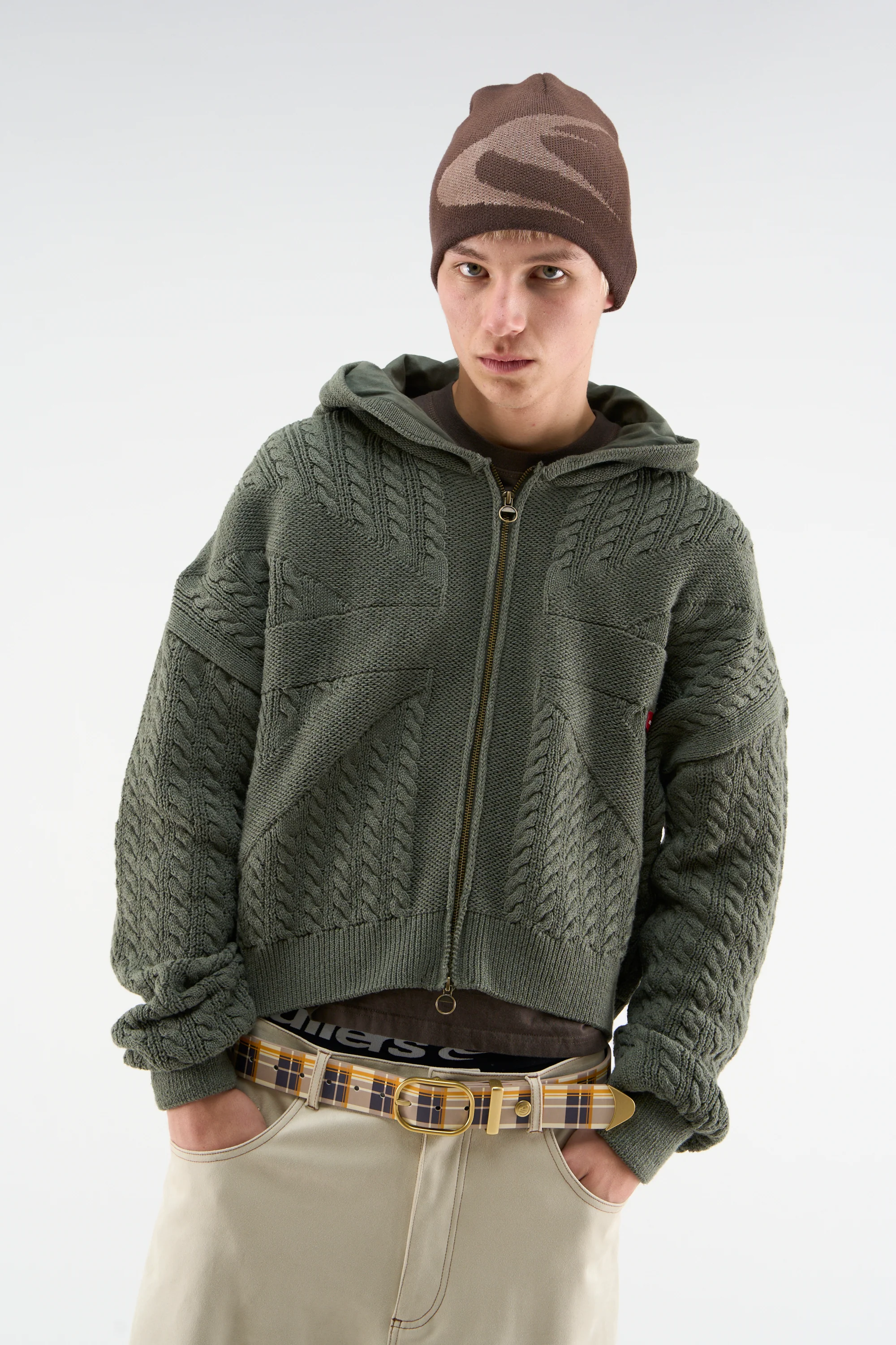 Flag Green Knit Zipper - Image 4