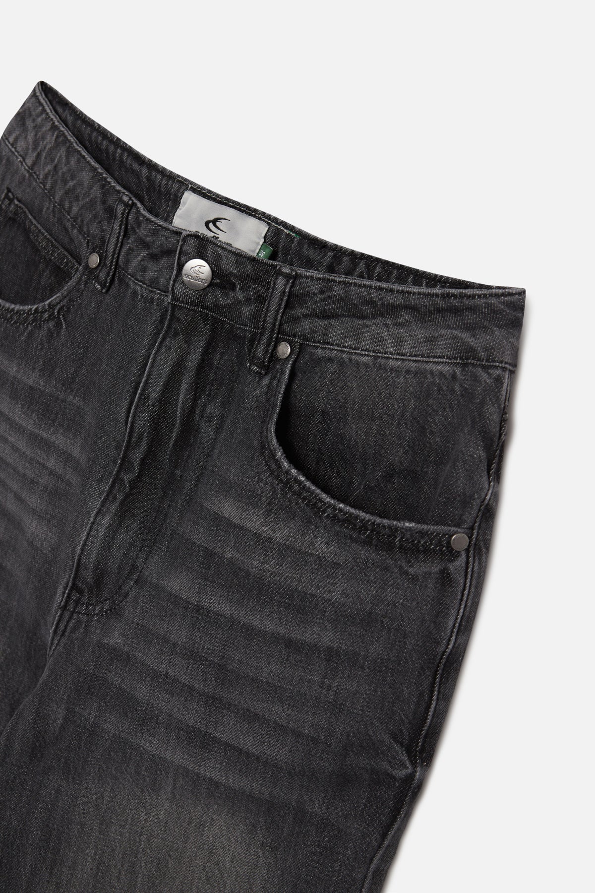 Flared Dark Grey Jeans - Image 11