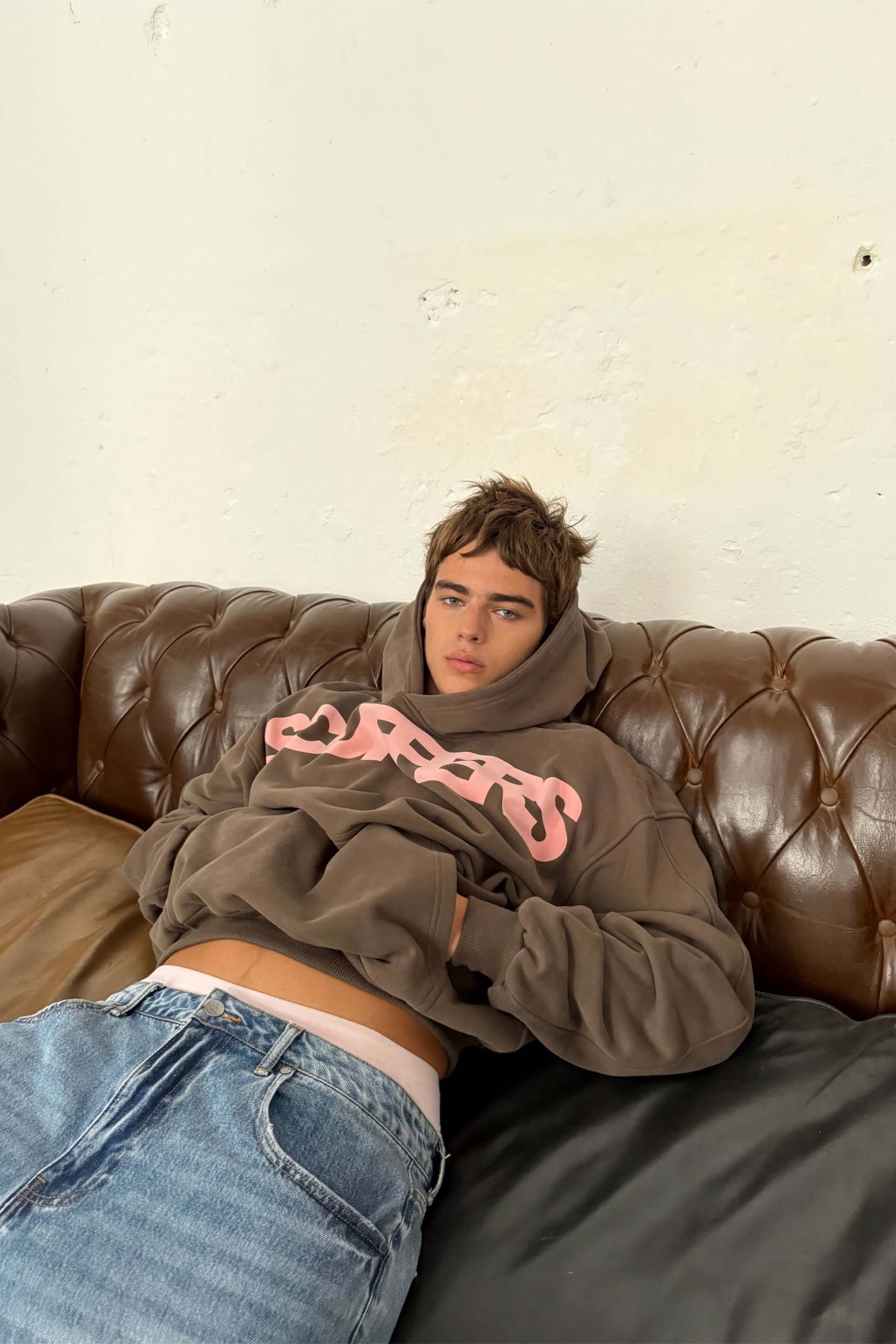 Flock Brown Hoodie - Image 6