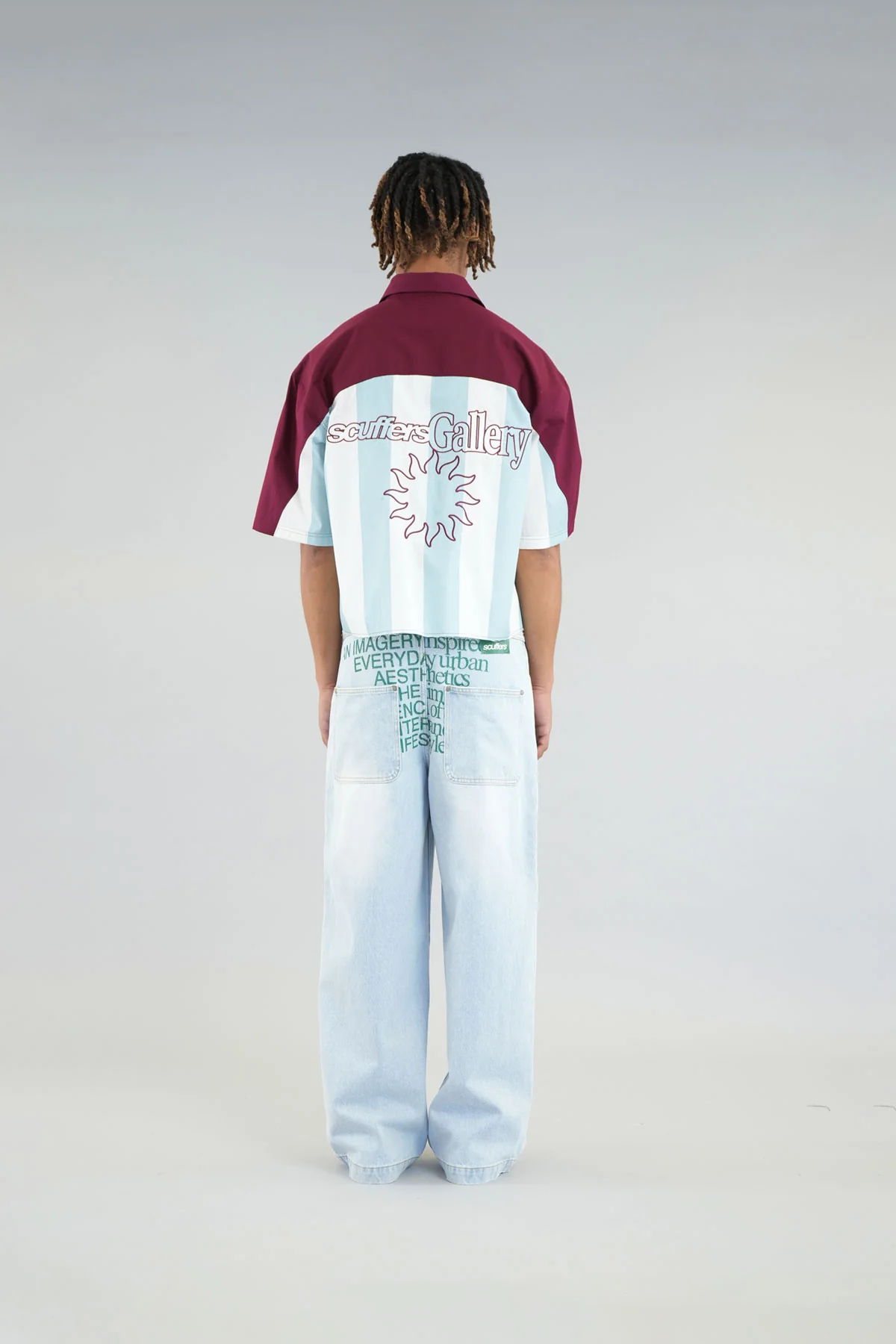 Forza Burgundy & Blue Shirt - Image 5
