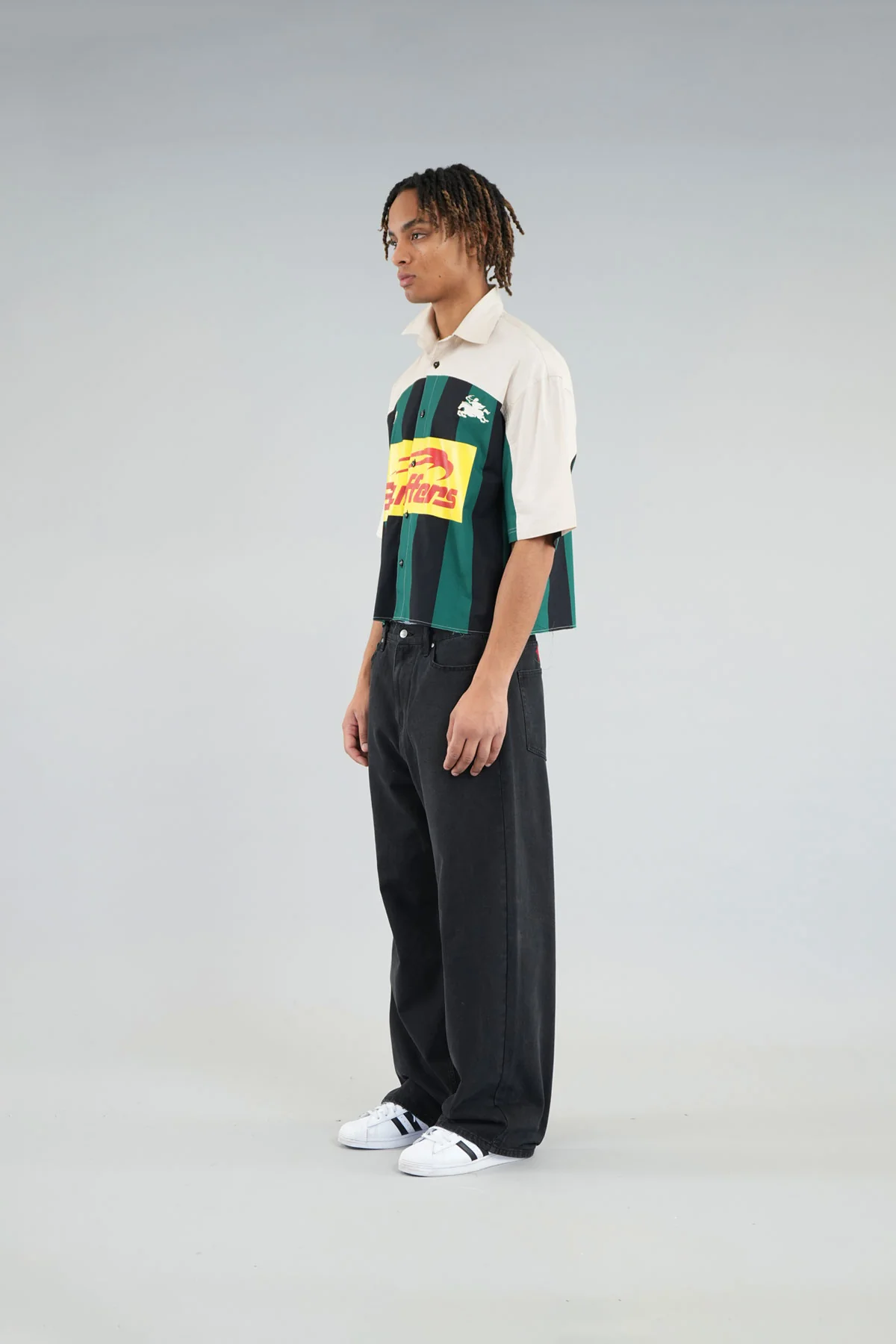 Forza Ecru & Green Shirt - Image 5
