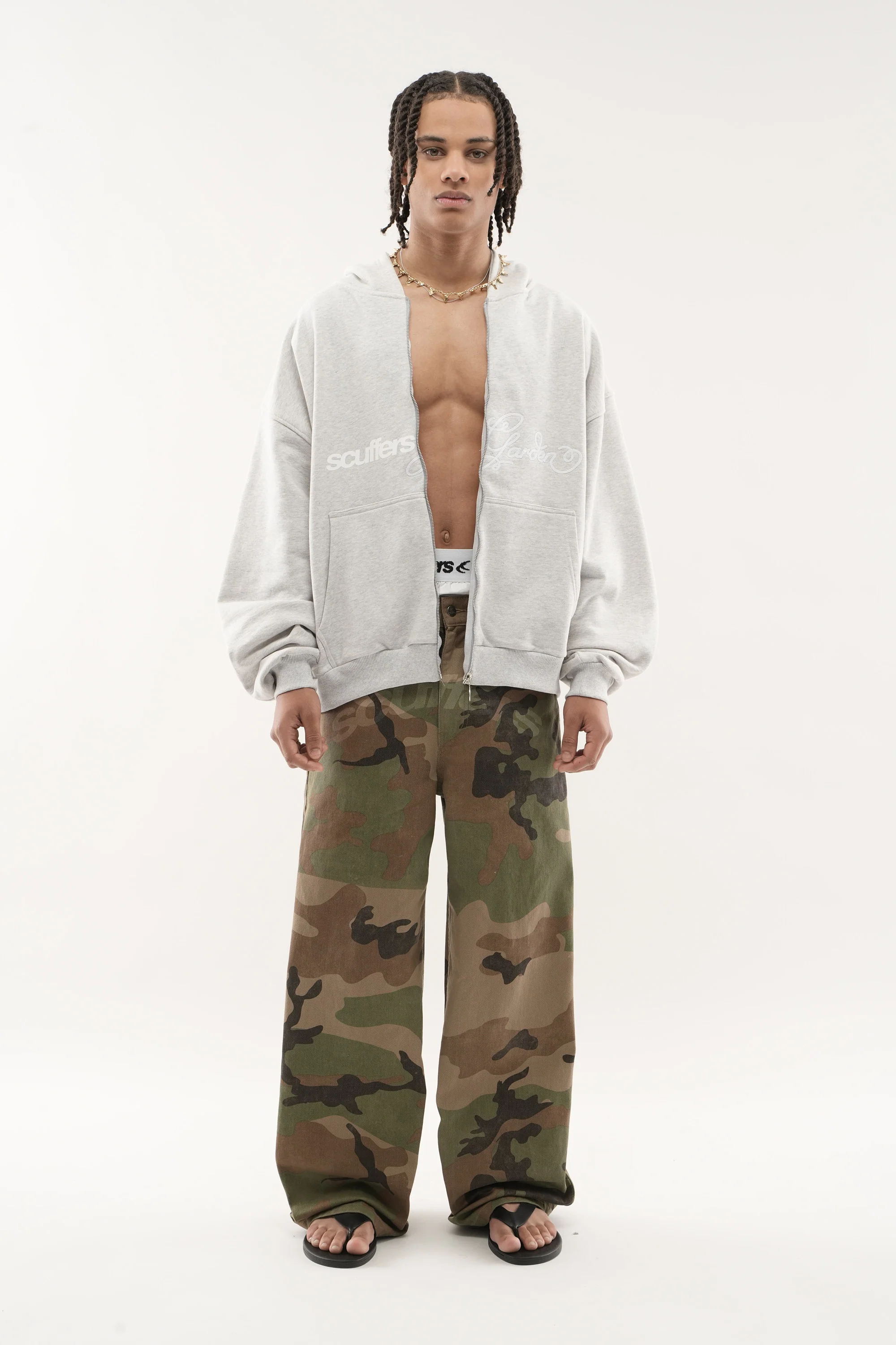 Garden Grey Melange Zipper - Image 2