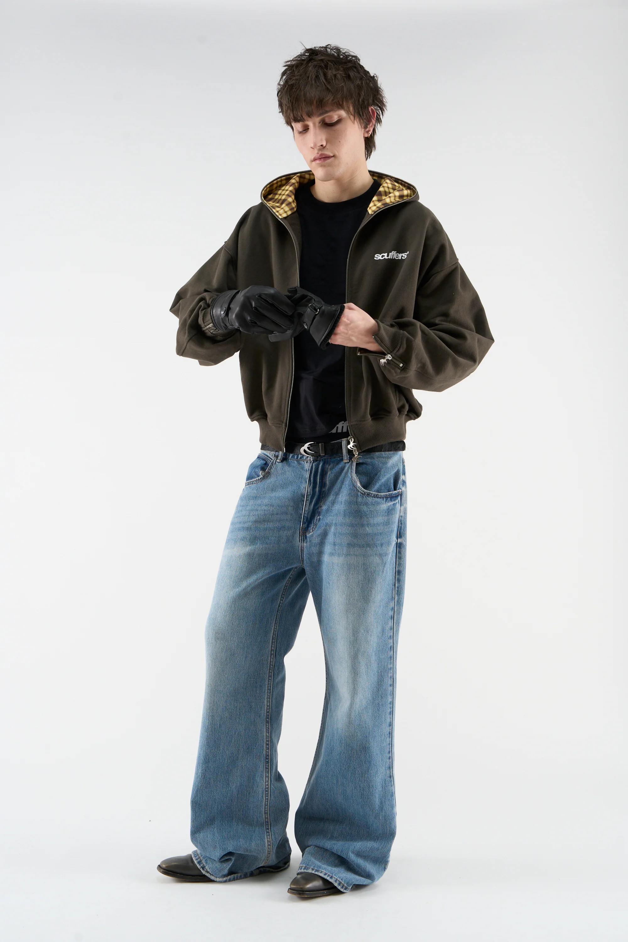 Gothic Dark Green Zipper - Image 2