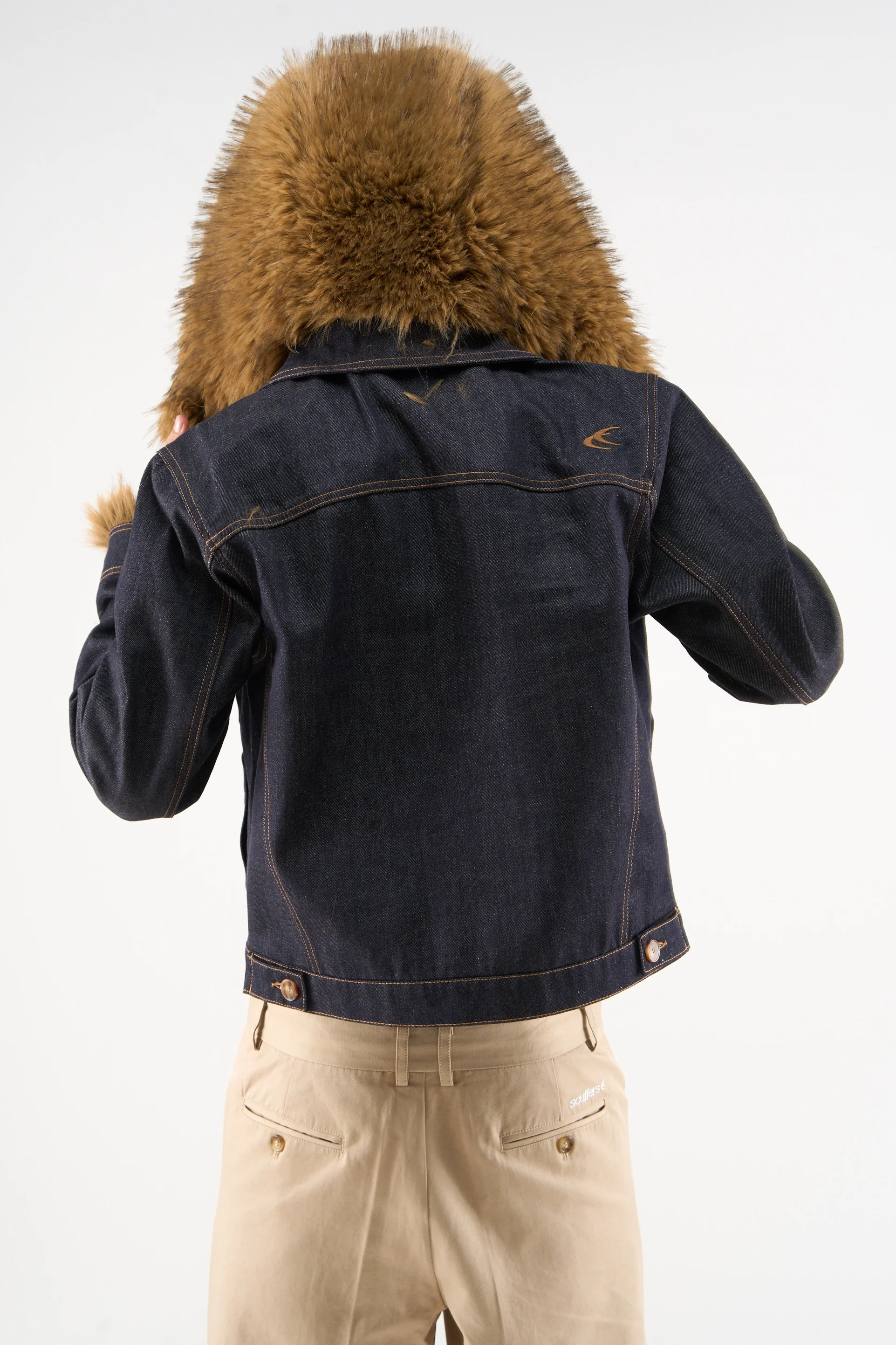 Harper Dark Blue Denim Jacket - Image 3
