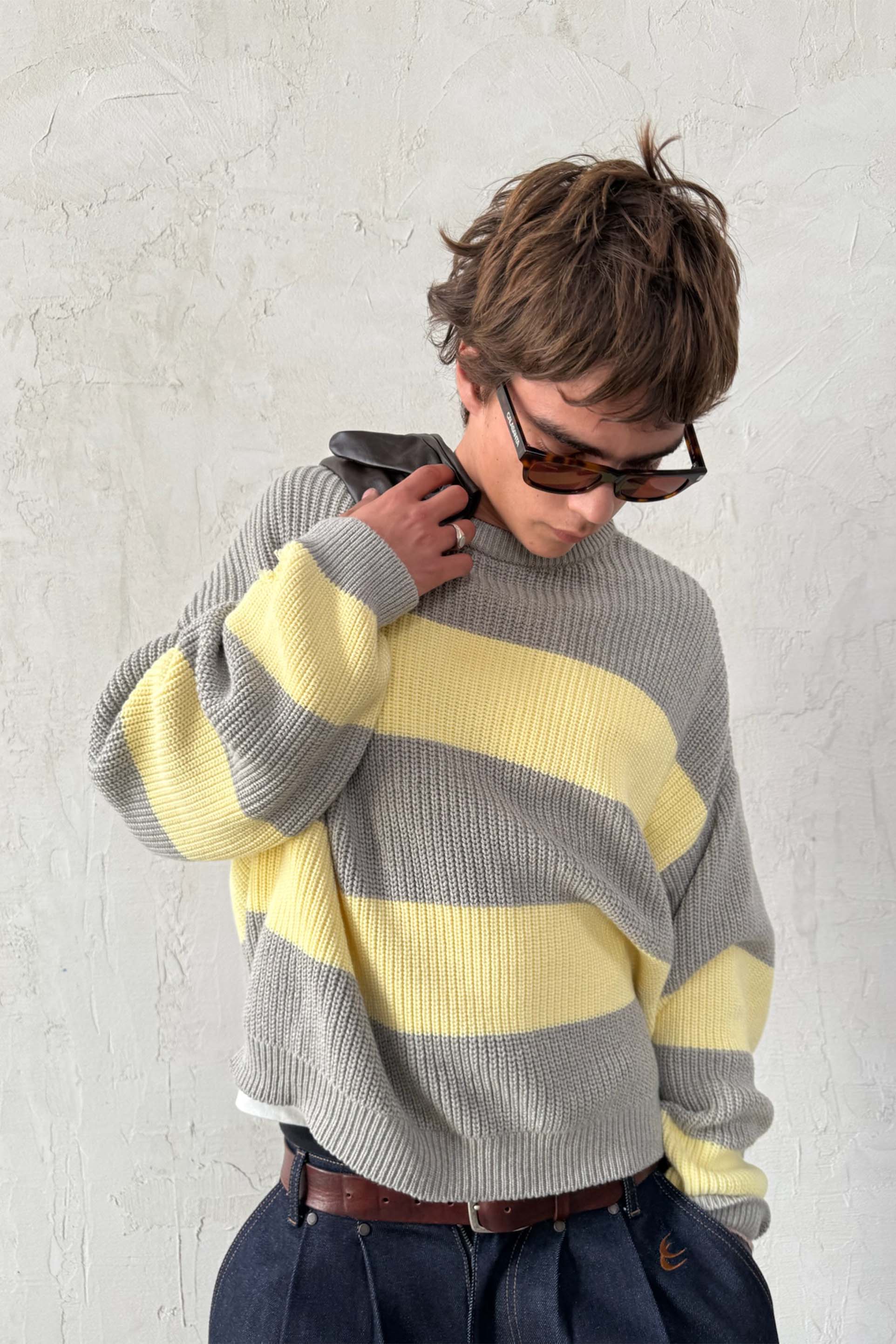 Hole Yellow & Grey Knit - Image 5