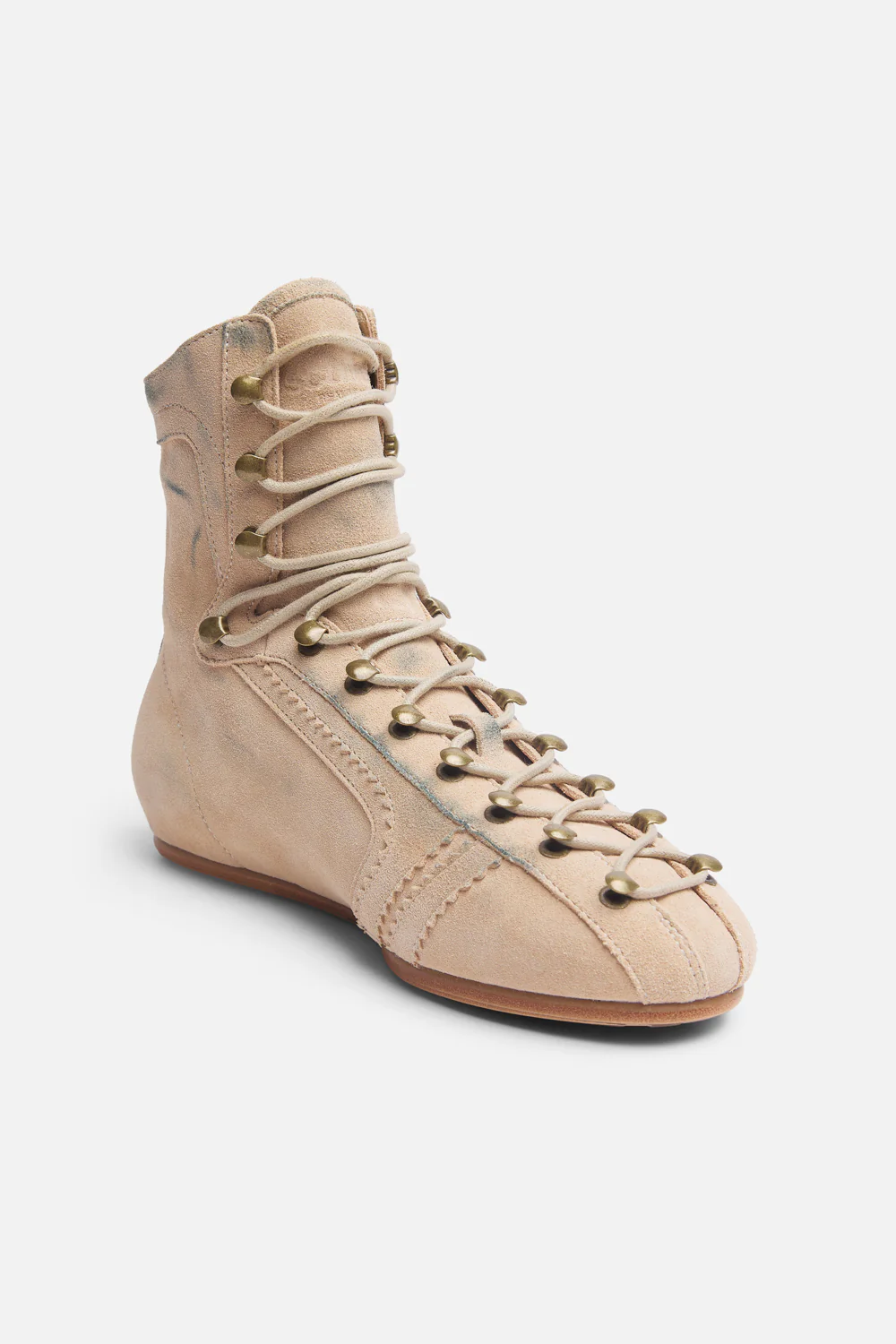 Iconic Ecru Suede Boots - Image 5