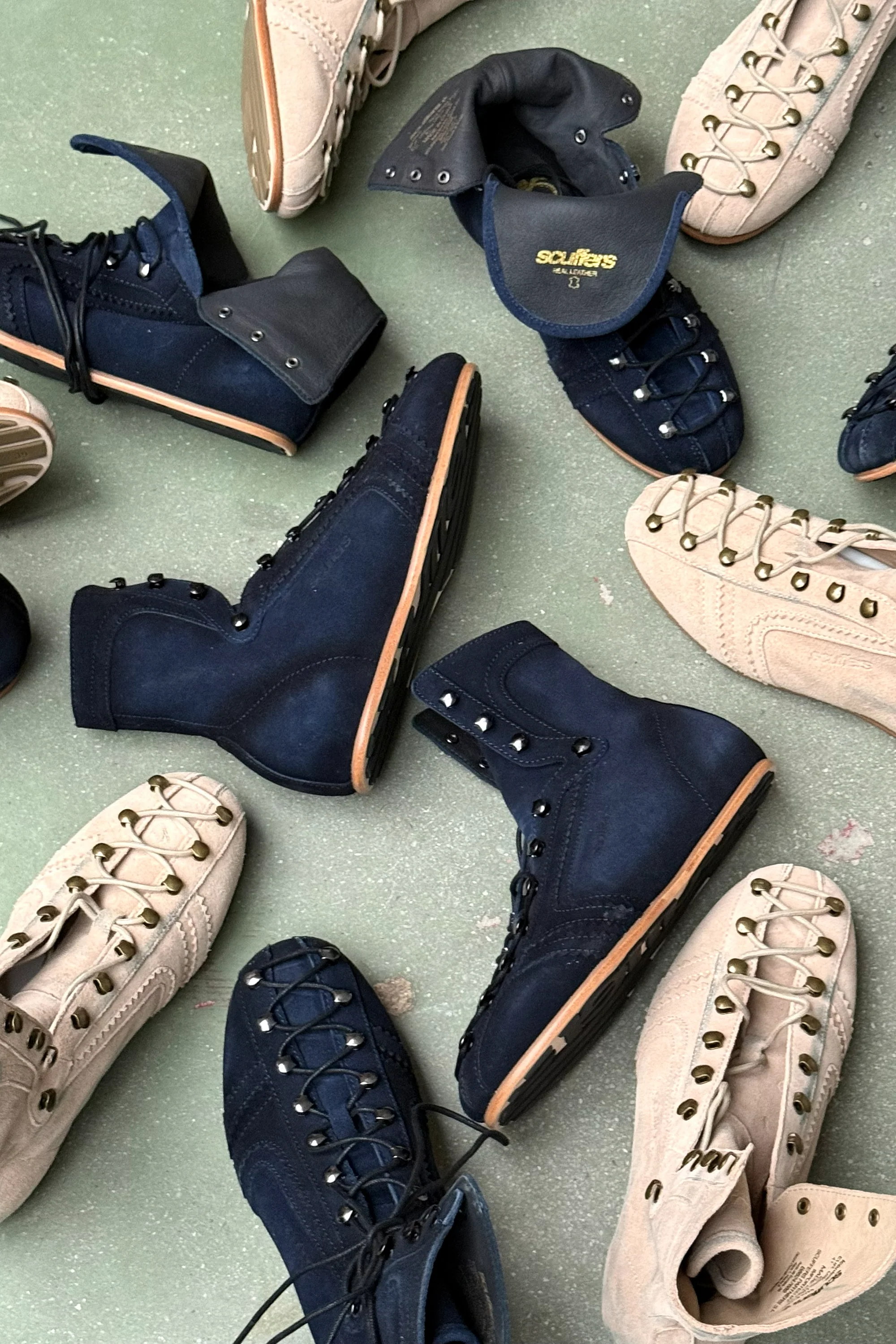 Iconic Navy Suede Boots - Image 12