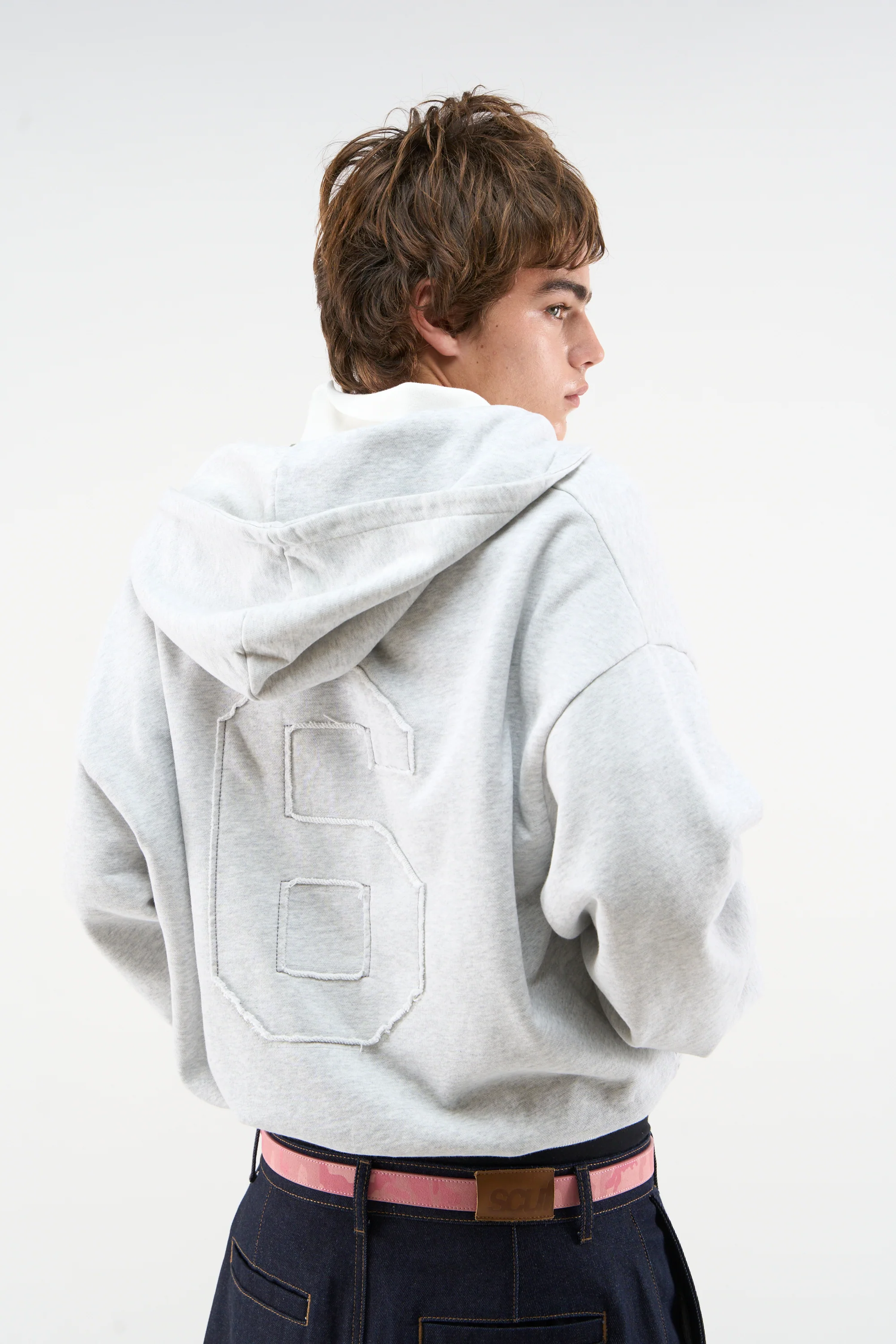 Jam Grey Melange Zipper - Image 3
