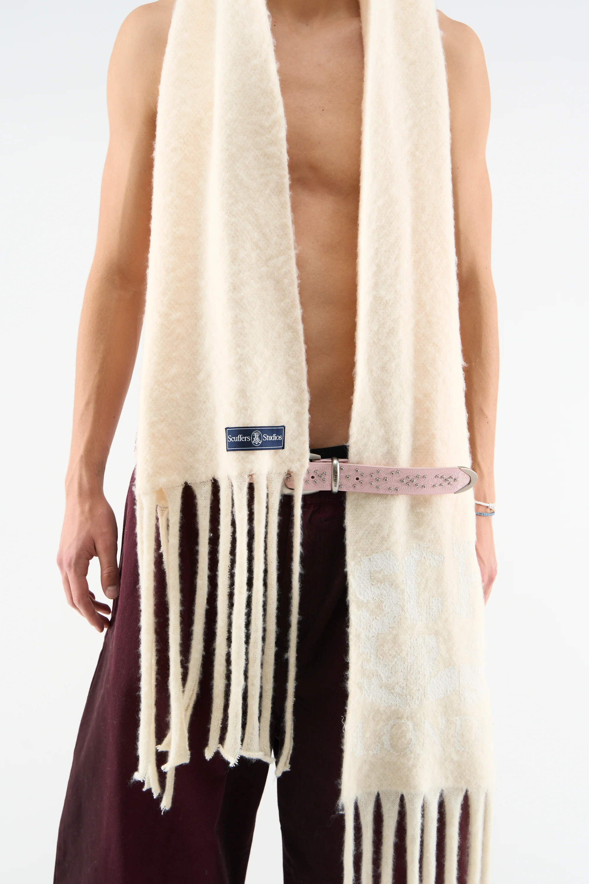 London Ecru Scarf - Image 4