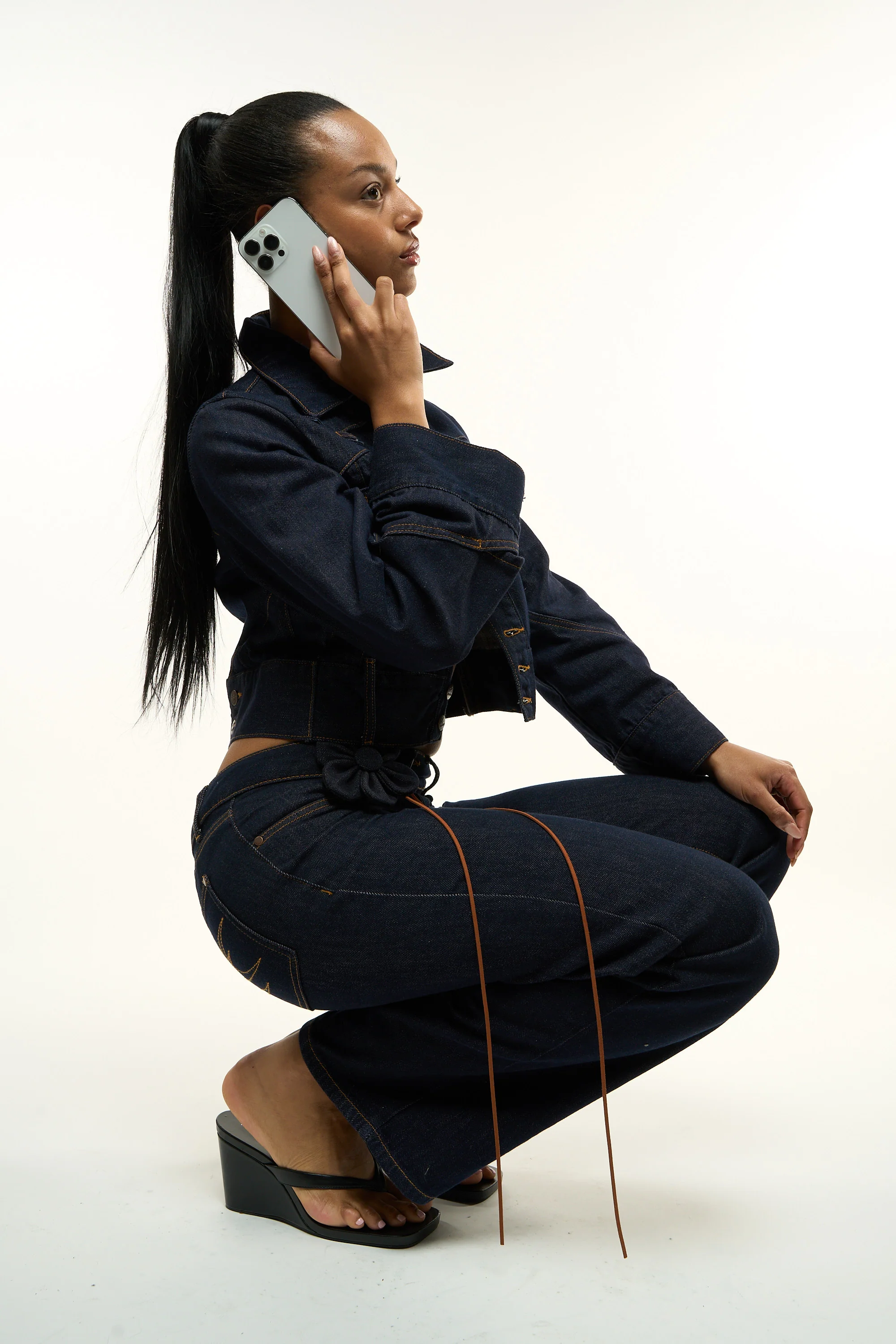 Marine Dark Blue Denim Jacket - Image 9