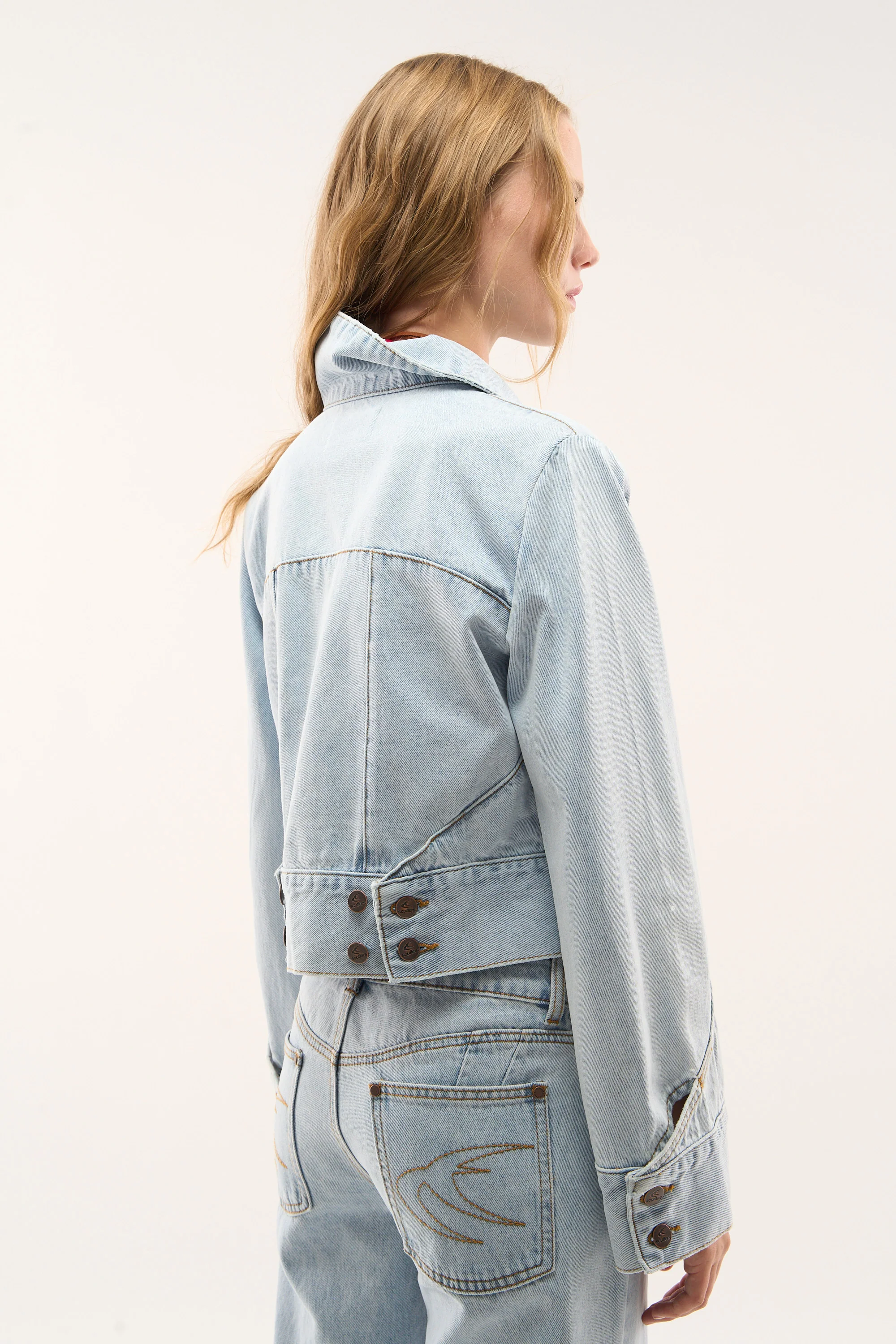 Marine Light Blue Denim Jacket - Image 5
