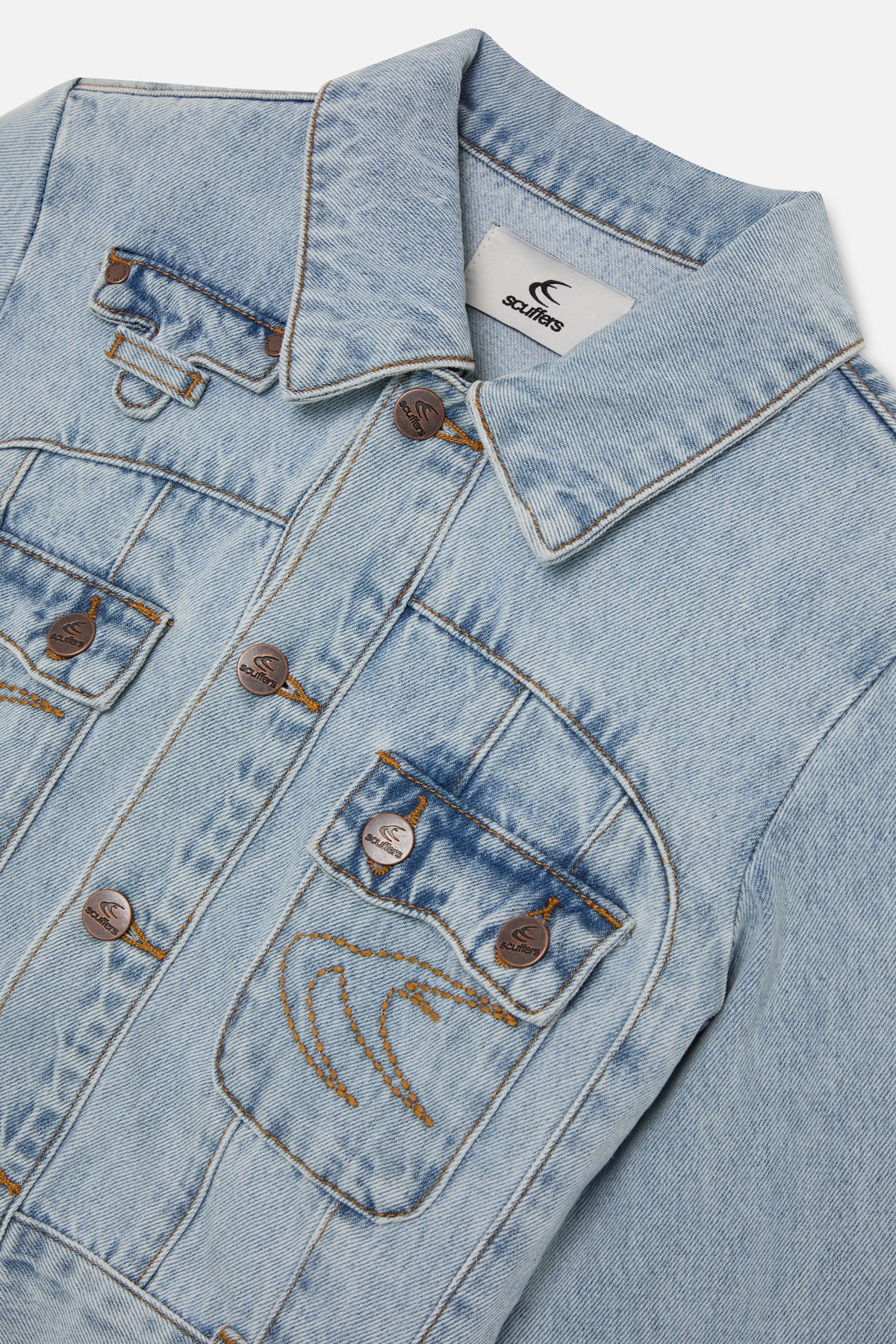 Marine Light Blue Denim Jacket - Image 7